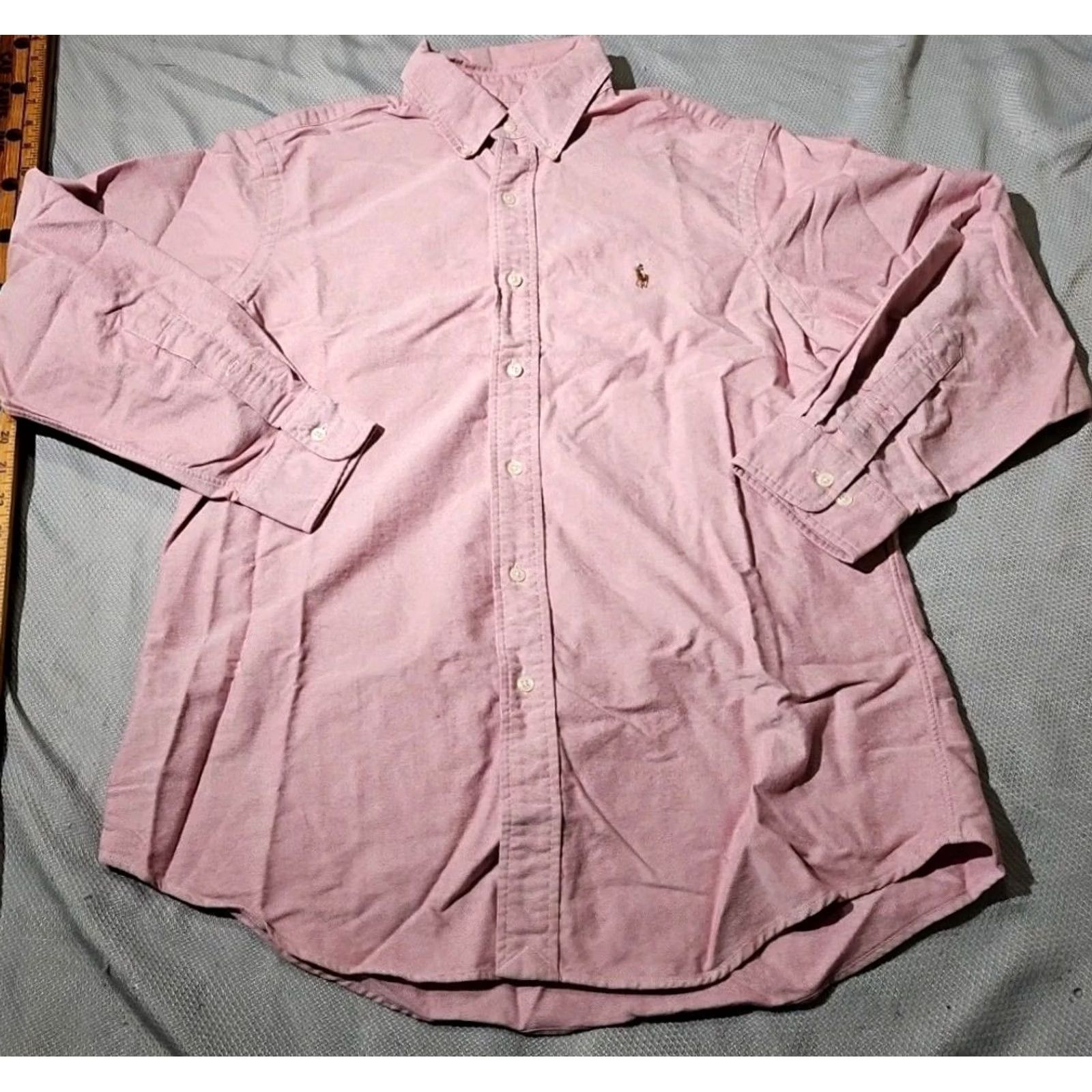 Polo Ralph Lauren Ralph Lauren Shirt Mens 16 32/33 Red Custom Fit Button-Down Polo Collar Preppy Embroidered Pony Button-Up Knit Cotton Casual Formal Business Size US L / EU 52-54 / 3 - 3 Thumbnail