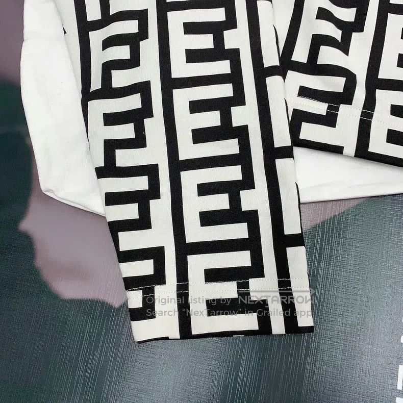 Other Fendi Full Print Sweatshirt, Black and White Color Letter Size S / US 4 / IT 40 - 3 Thumbnail