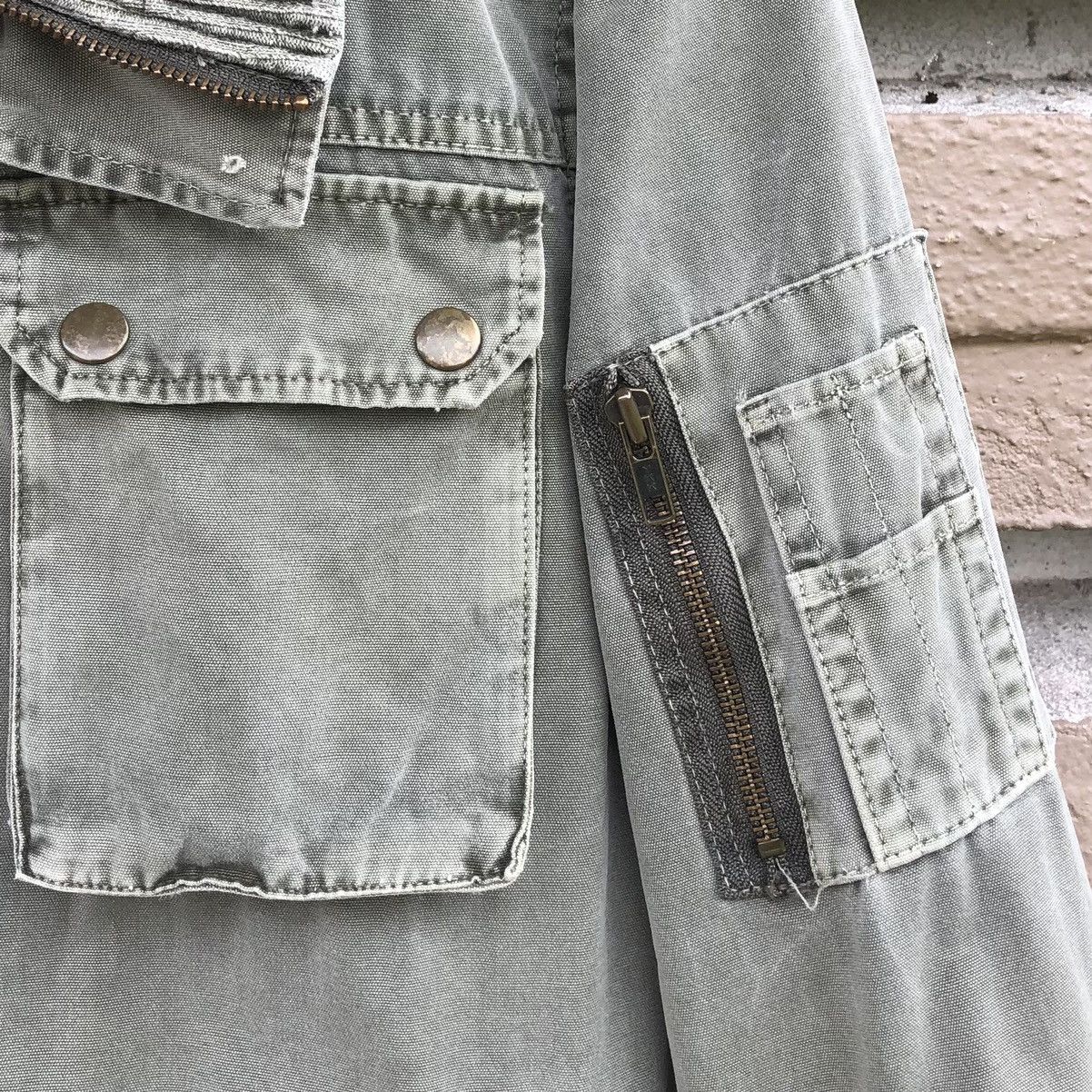 Vintage Vintage CORISCO evolve Faded Bomber Jacket Size US L / EU 52-54 / 3 - 6 Thumbnail