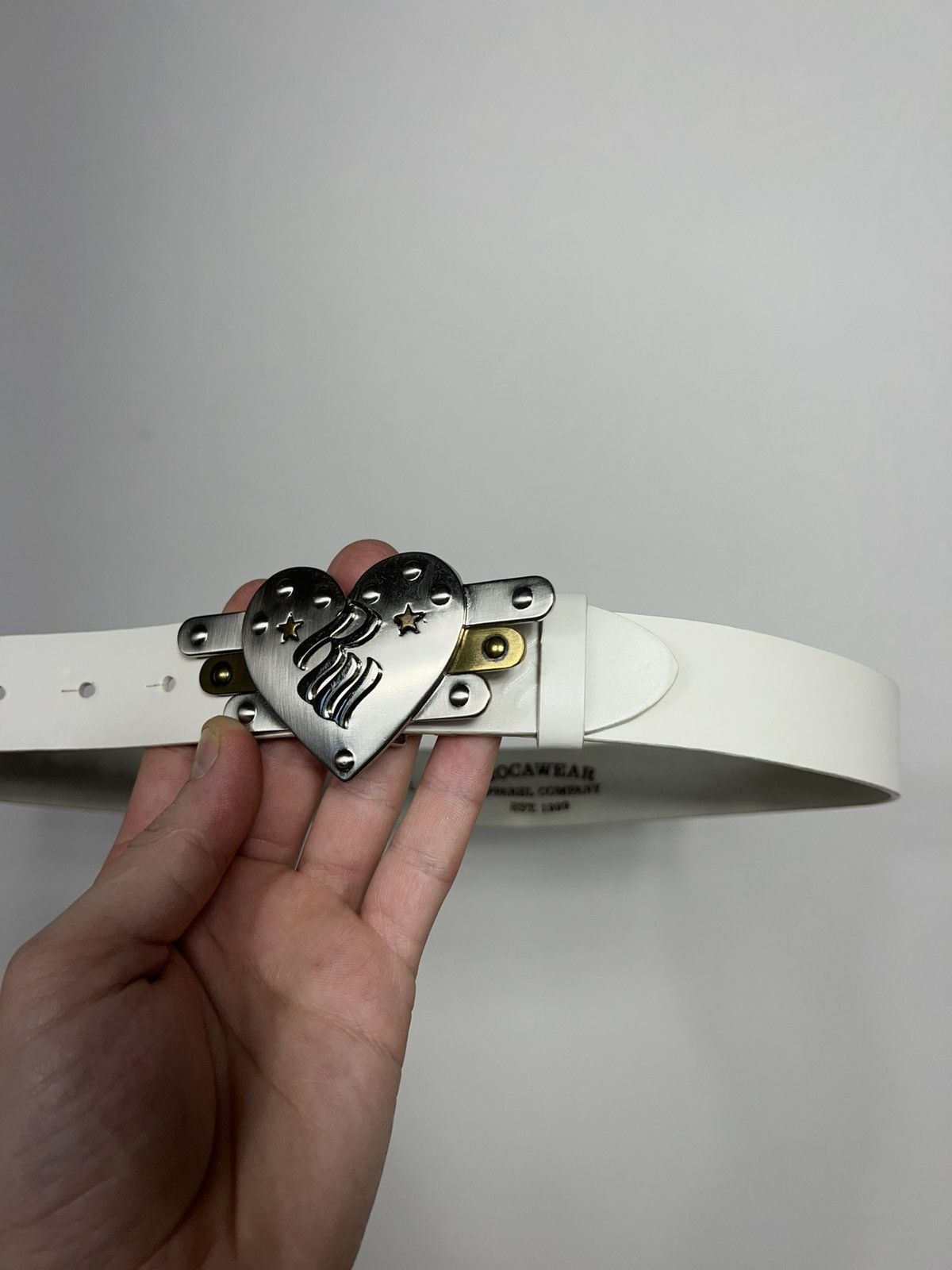 Vintage Vintage Rocawear Metal Heart Buckle Y2K Belt Size ONE SIZE - 3 Thumbnail