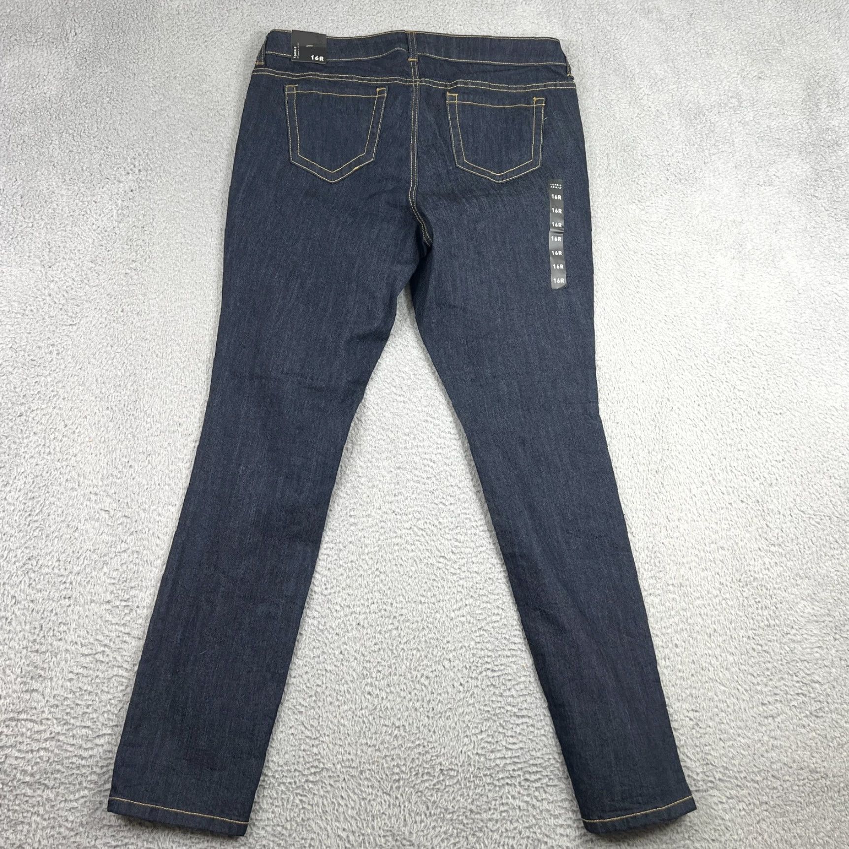 Torrid Torrid Women's Skinny Jeans 16 Regular Blue Cotton Blend Stretch Denim High Rise Casual NWT Size 38" / US 16 / IT 52 - 5 Thumbnail