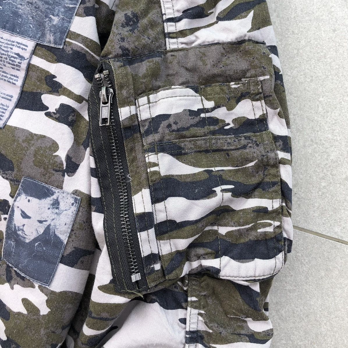 Japanese Brand VTG Divided Camo Bomber Jacket Raf Simons Archive Inspired Size US XL / EU 56 / 4 - 11 Thumbnail