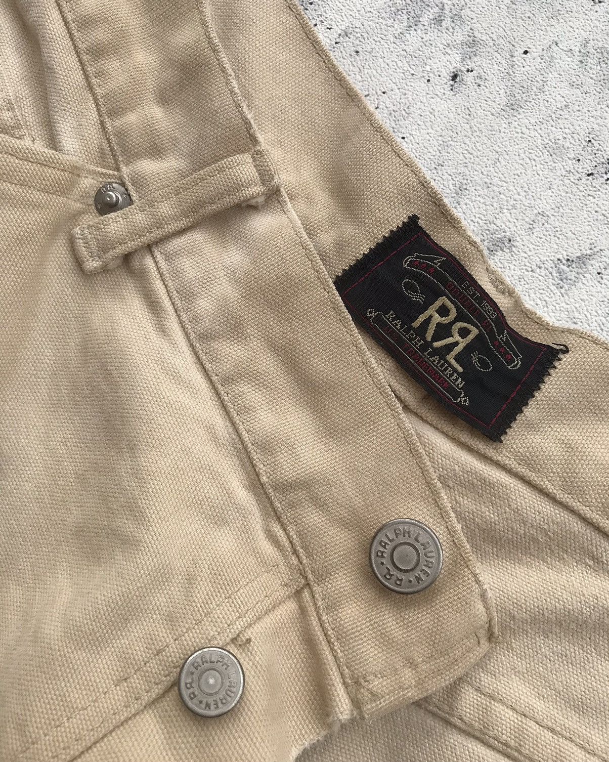Polo Ralph Lauren × RRL Ralph Lauren × Vintage Vintage RRL Duck Canvas Carpenter Pants Size US 36 / EU 52 - 8 Thumbnail