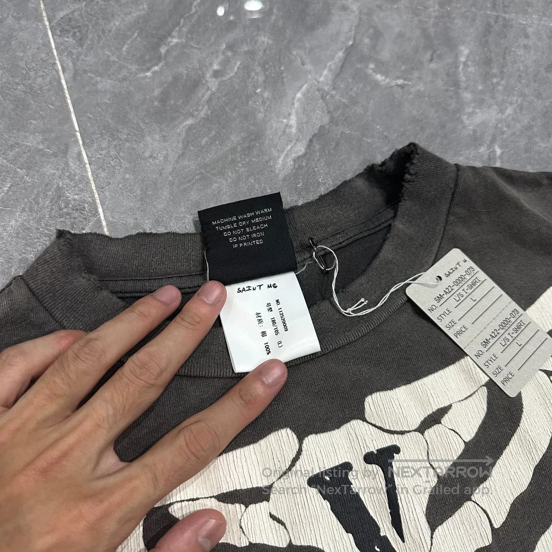 Saint Michael Saint Michael Skeleton Long Sleeve Shirt. Size US L / EU 52-54 / 3 - 5 Thumbnail