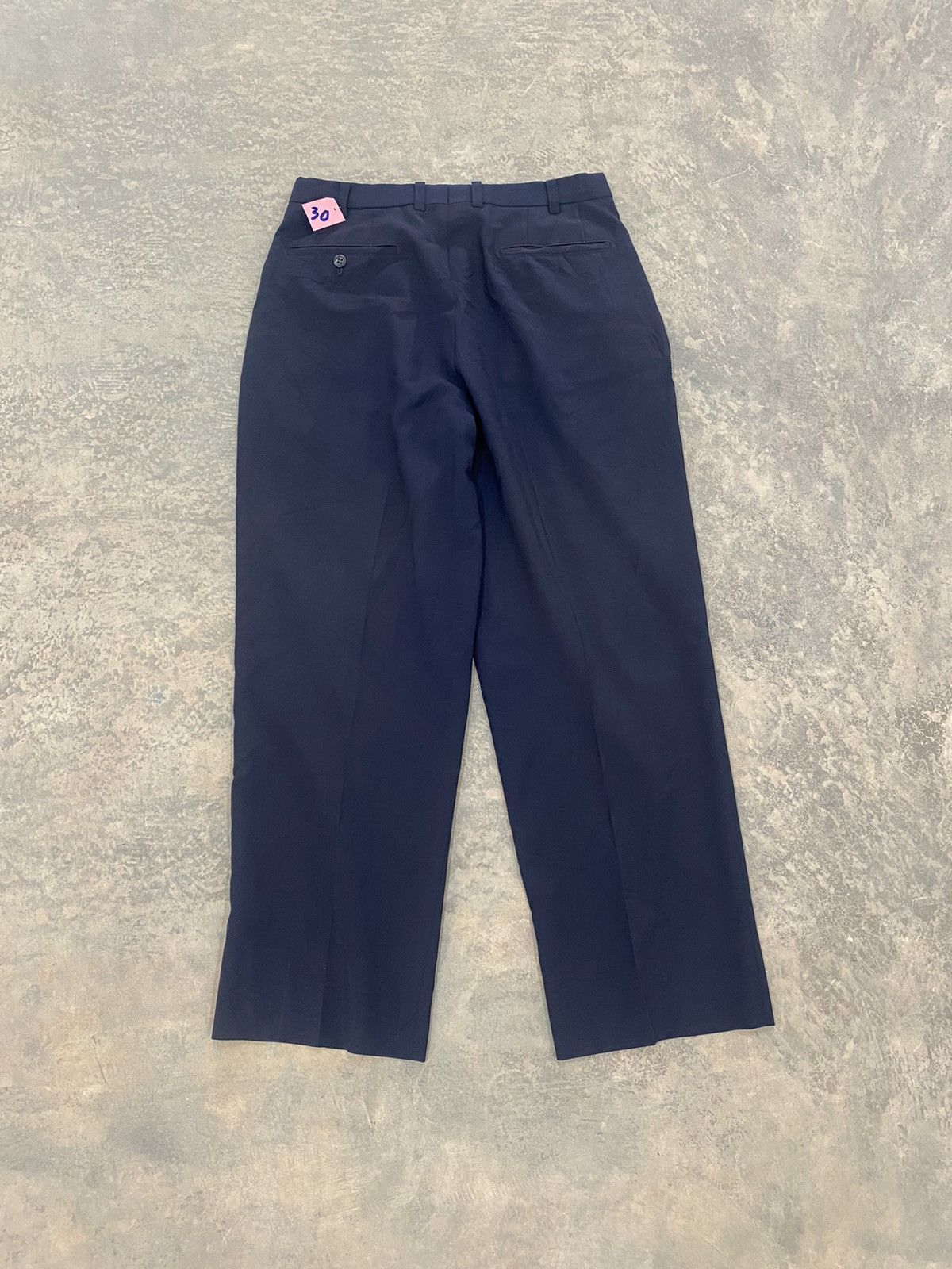 Burberry VINTAGE 80s BURBERRY TROUSERS PLEATED BAGGY LOOSE PANTS Size US 30 / EU 46 - 7 Thumbnail
