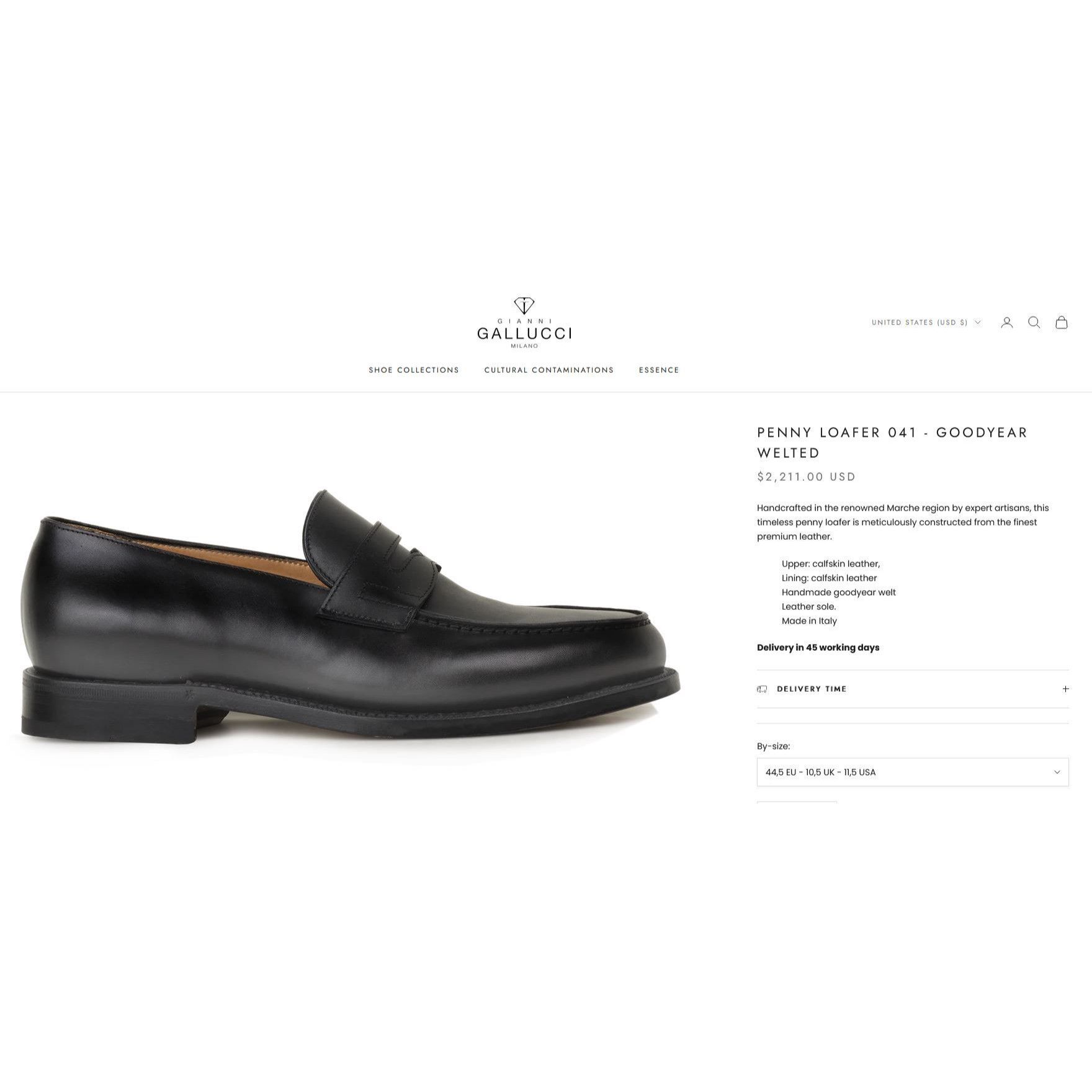 Other Gianni Gallucci Mens 11.5 / 44.5EU Navy Leather Dress Shoes Size US 11.5 / EU 44-45 - 12 Thumbnail