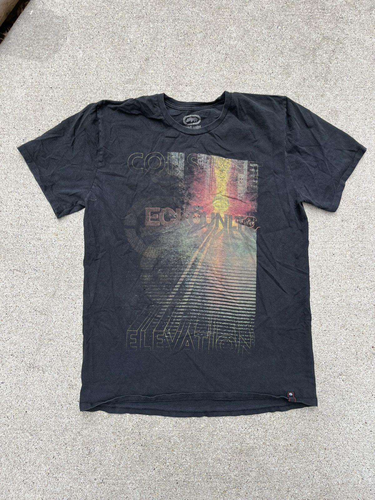 Ecko Unltd. Ecko unltd. Faded Black Affliction Tee Shirt Size US XL / EU 56 / 4 - 1 Thumbnail
