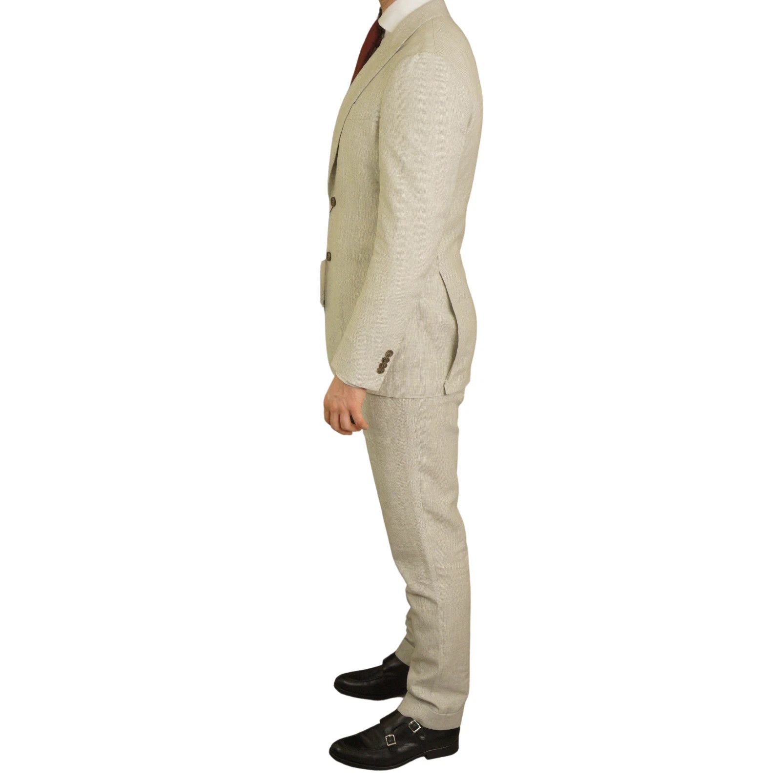Suitsupply Men Suitsupply Suit Havana Peak Lapel Full Lined Drago US38 Size 38R - 4 Thumbnail