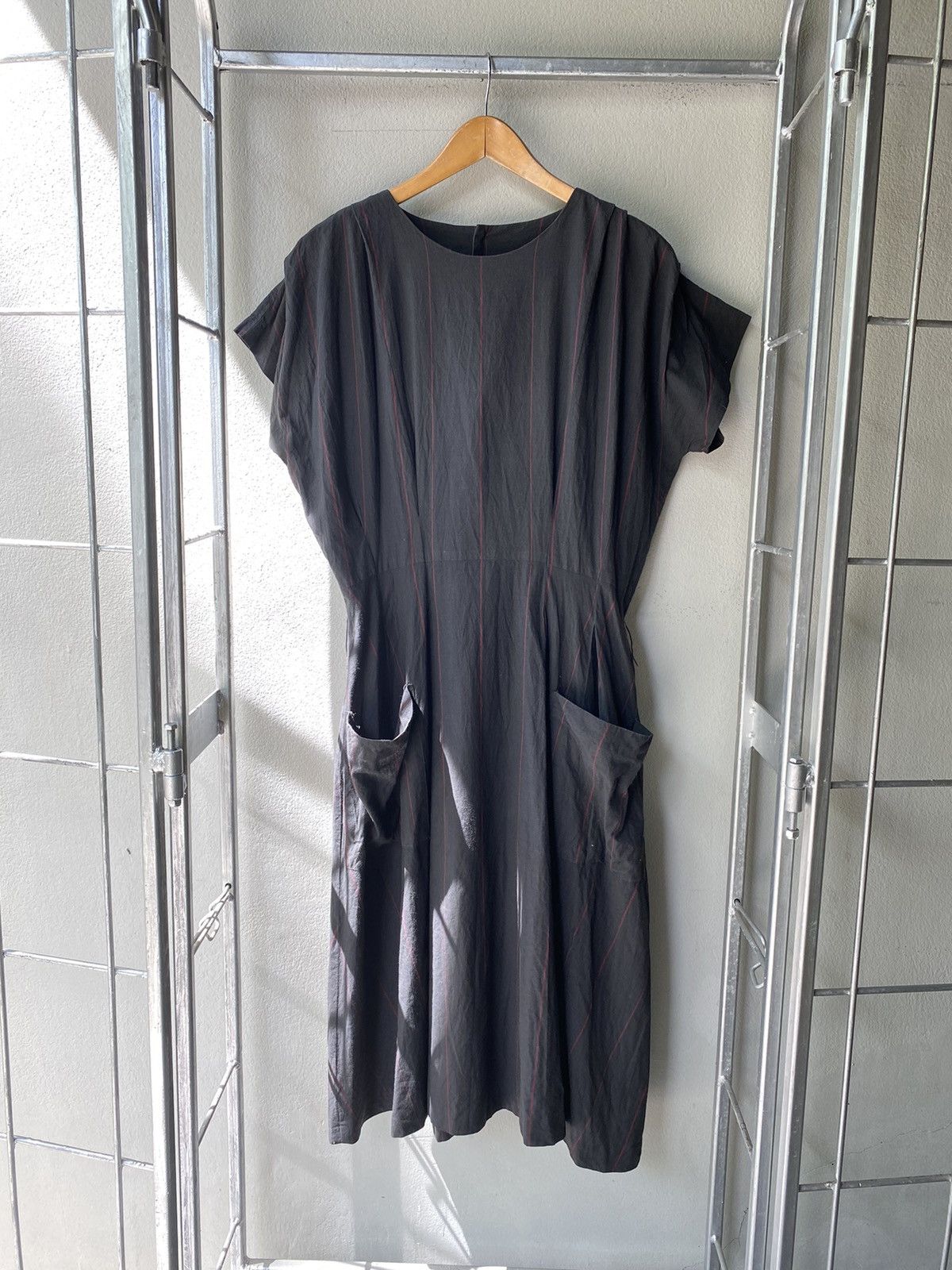 Y's × Yohji Yamamoto Y's Yohji Yamamoto Vintage Black Pocket Dress Size M / US 6-8 / IT 42-44 - 3 Thumbnail