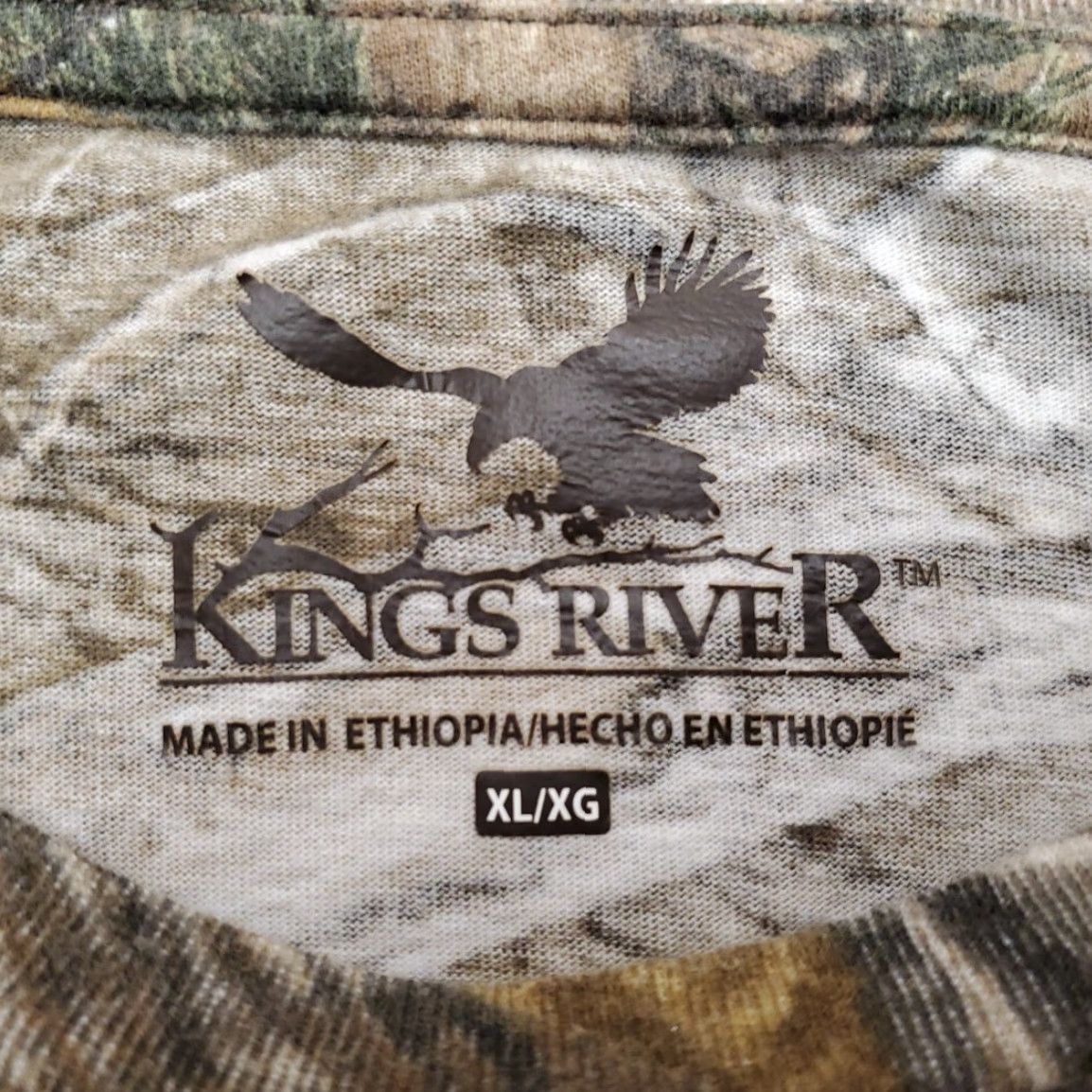 Realtree Kings River Camouflage Shirt Men XL Brown Realtree Xtra Long Sleeve Tee Hunt Shirt Size US XL / EU 56 / 4 - 5 Thumbnail