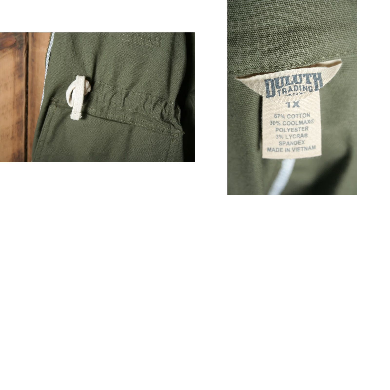 Olive DULUTH DuluthFlex Fire Hose Coolmax Olive Green Chore Jacket Women's 1X Green Jacket Women 1X Size XL / US 12-14 / IT 48-50 - 9 Thumbnail
