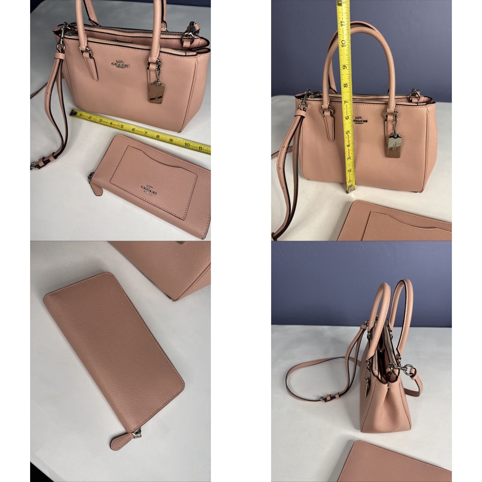 Coach Coach Bag Crossbody Mini Surrey Carryall Pink With Wallet Women Purse Size ONE SIZE - 8 Thumbnail