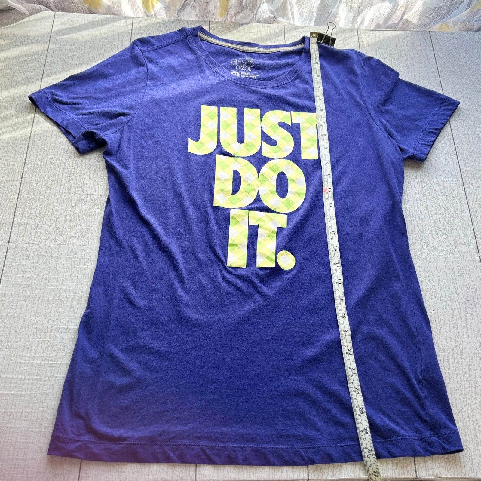 Nike Nike The Athletic Dept Purple Just Do It Slim Fit T-Shirt XL Size XL / US 12-14 / IT 48-50 - 4 Thumbnail
