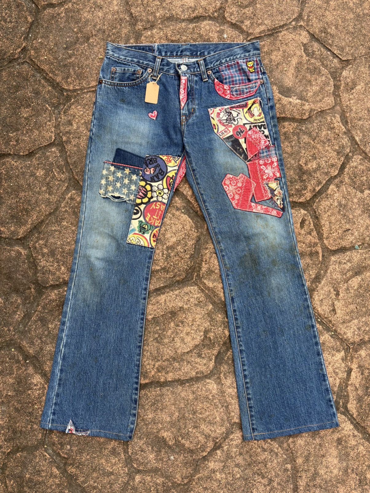 Hysteric Glamour Hysteric glamour bootcut patchwork jeans Size 29" - 1 Thumbnail