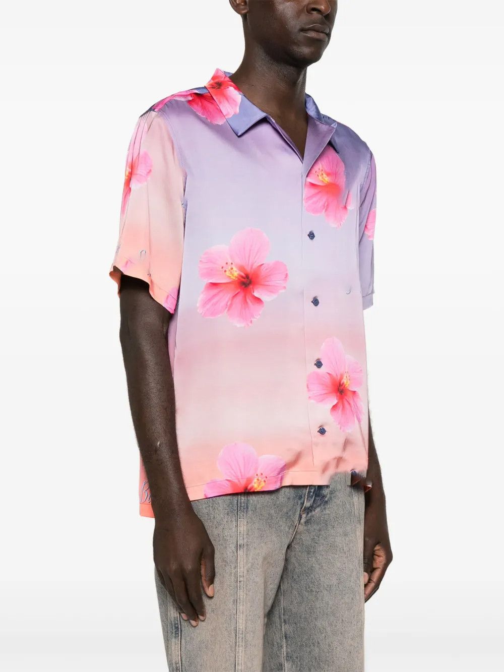Other Sunset Lotus Satin Shirt Size US XL / EU 56 / 4 - 3 Thumbnail