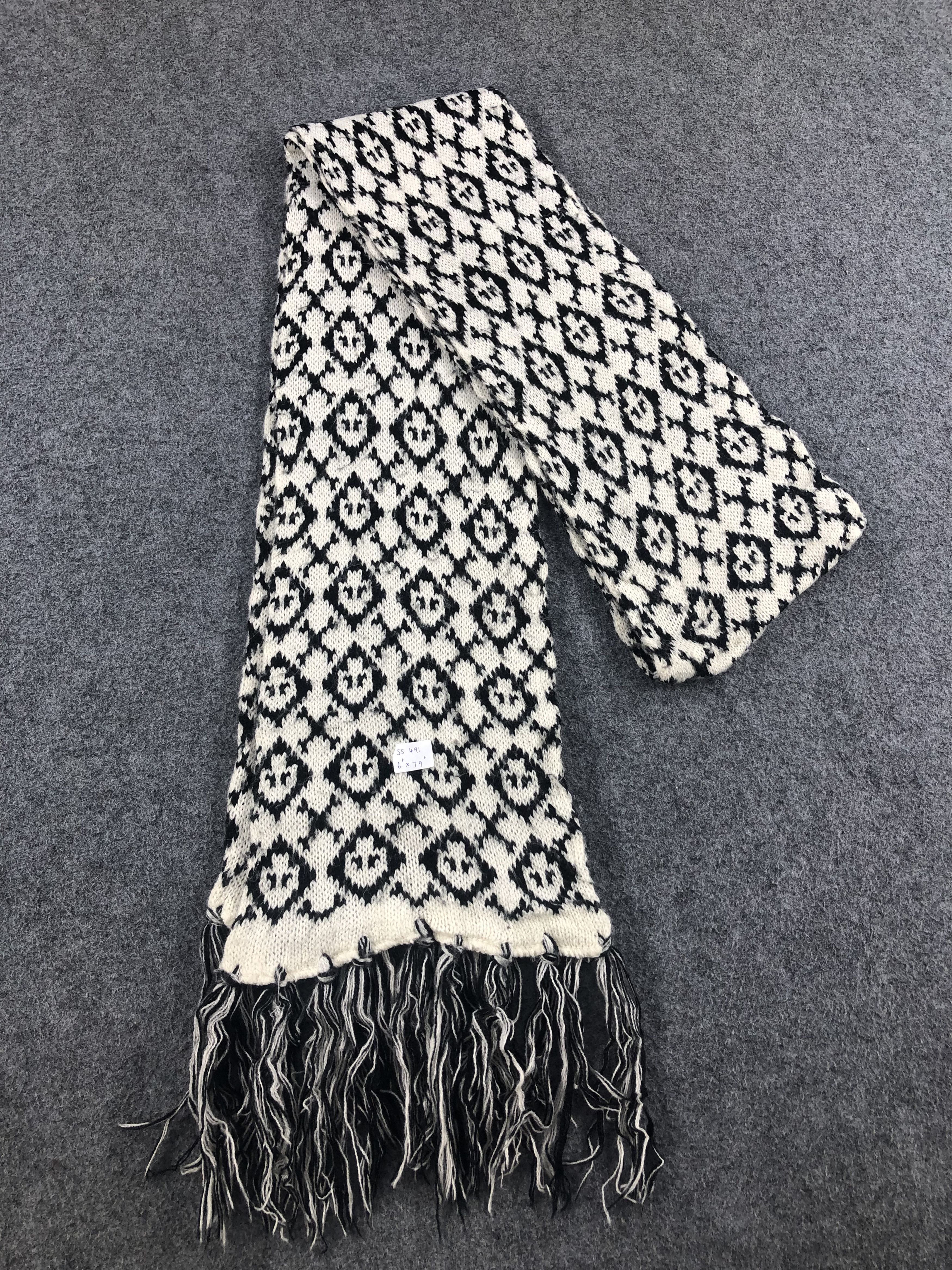 Vintage Mini Skulls Scarf / Muffler / Neckwear Size ONE SIZE - 3 Thumbnail