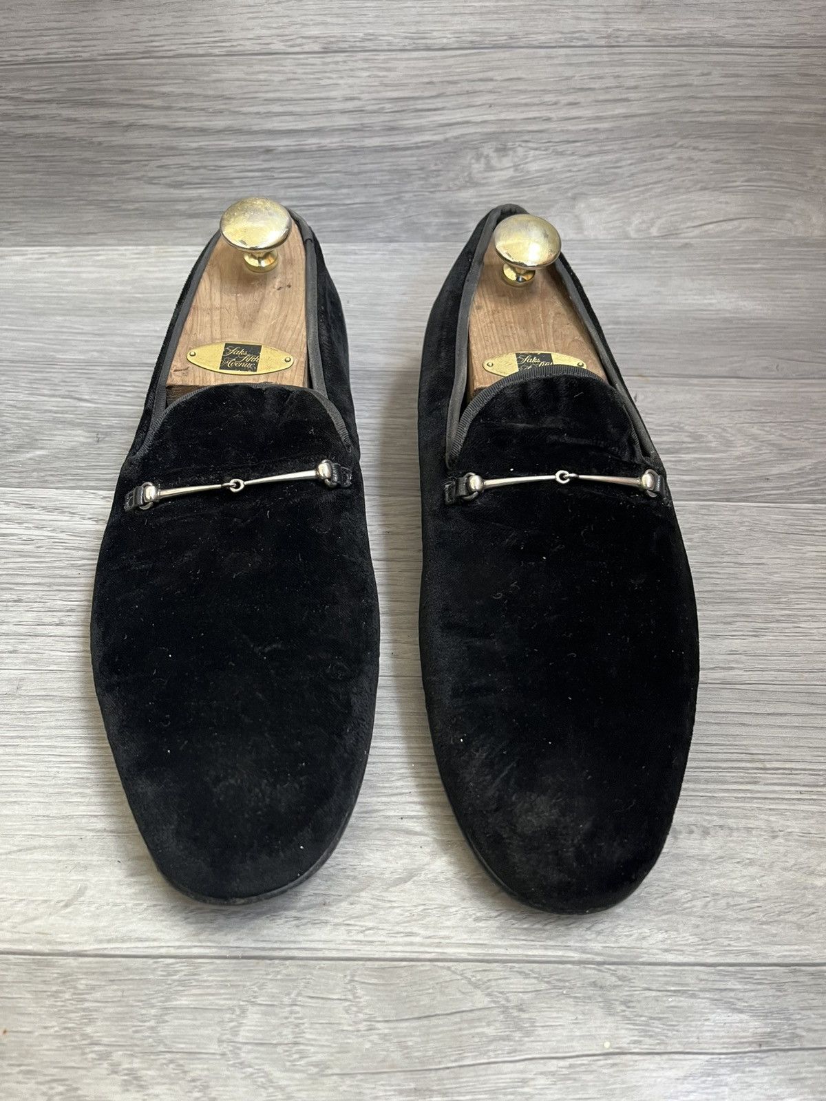Gucci Gucci horsebit velvet black leather slip on loafers uk 9 Size US 10 / EU 43 - 3 Thumbnail