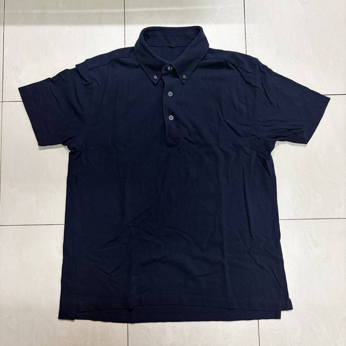 Muji Muji Plain Polo Shirt Size US M / EU 48-50 / 2 - 1 Thumbnail