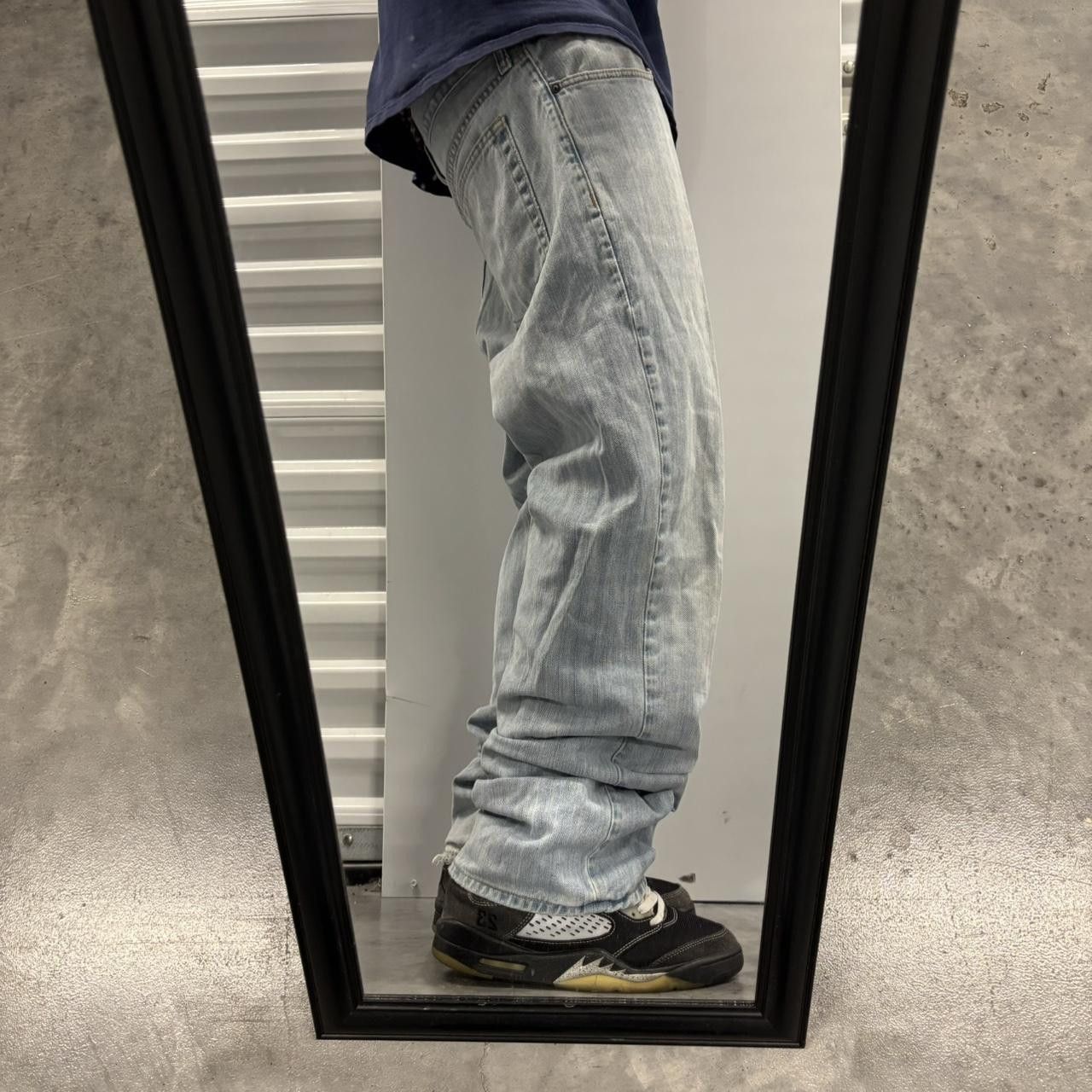 Japanese Brand × Vintage Crazy Vintage Y2K/2000s Grunge Faded Light Wash Essential Denim Jeans! Size US 34 / EU 50 - 2 Thumbnail