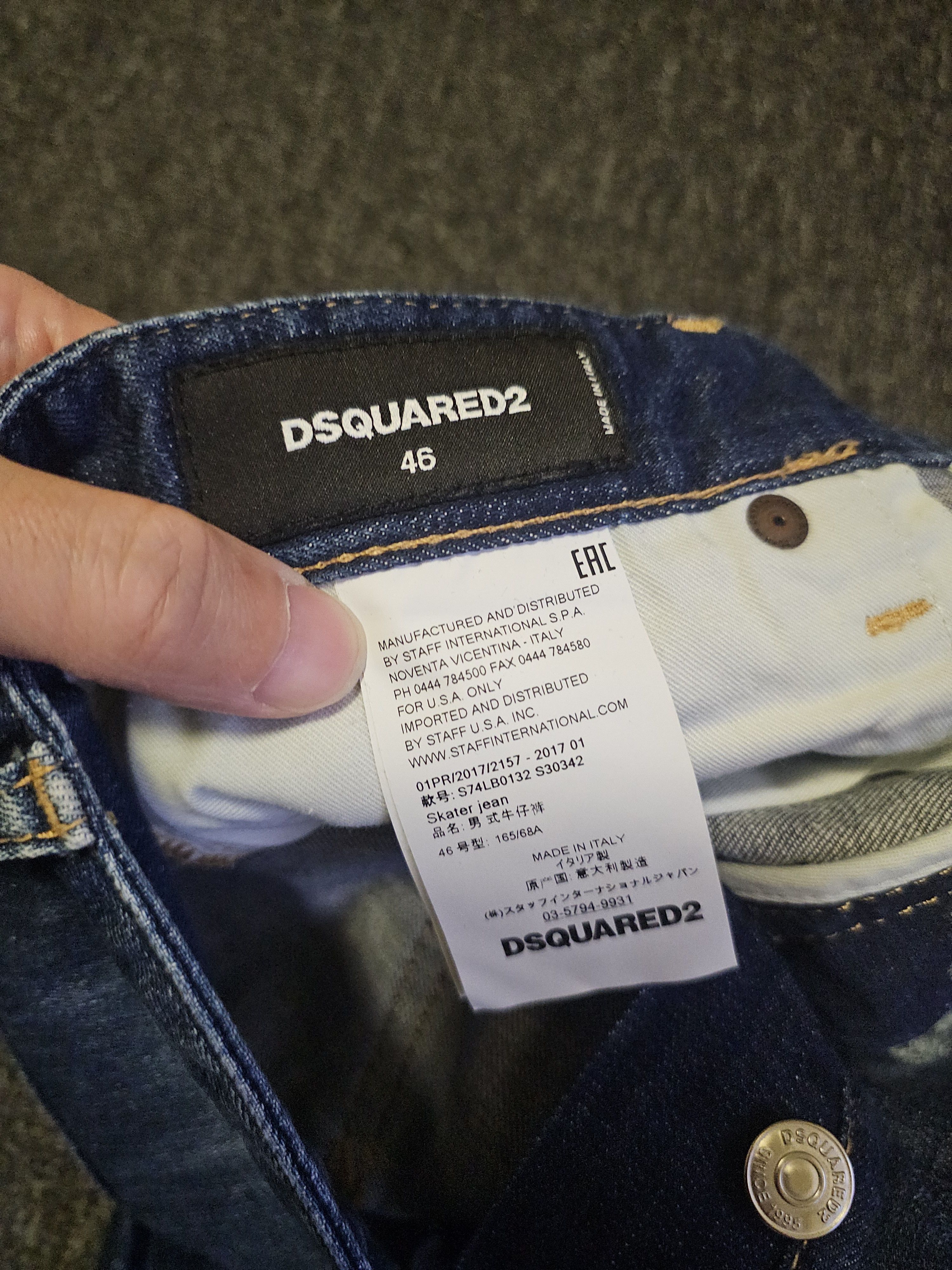 Dsquared2 Dsquared2 men's skater jeans size 46/30 Size US 30 / EU 46 - 6 Thumbnail