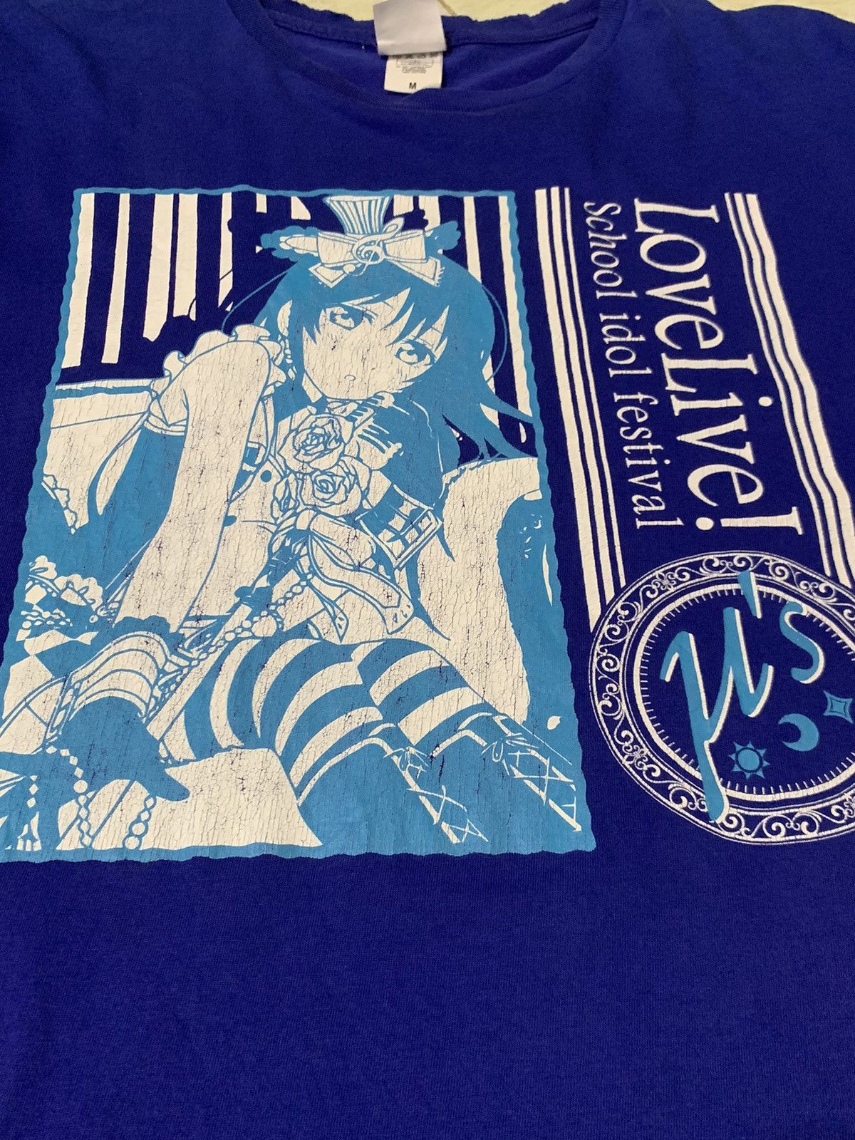 Anime Y2K School Idol Project Blue T Shirt Love Life! Size US M / EU 48-50 / 2 - 7 Thumbnail