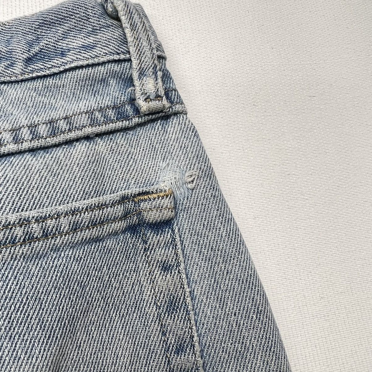 Vintage × Wrangler Wrangler Jeans Blue Straight Ripped Faded Denim Worn Y2K Size US 33 - 19 Thumbnail