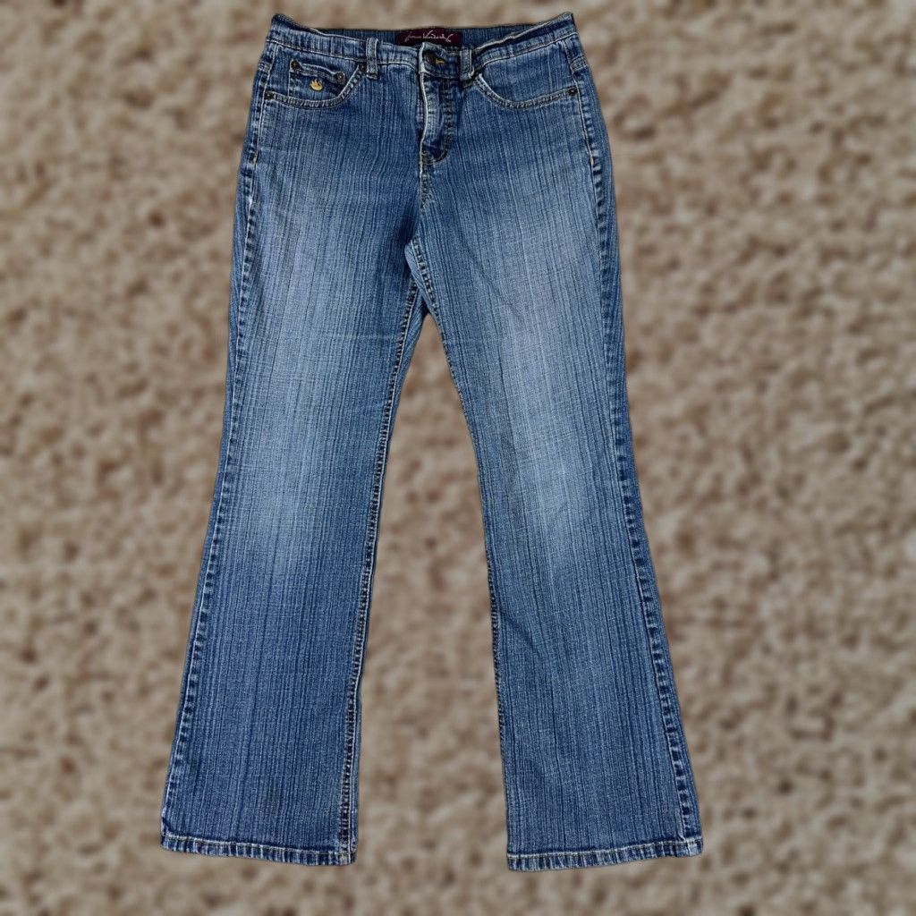 Gloria Vanderbilt Gloria Vanderbilt Jeans Womens 6 Blue Denim Bootcut Mid Rise Cotton 27x28 Size 28" / US 6 / IT 42 - 1 Thumbnail