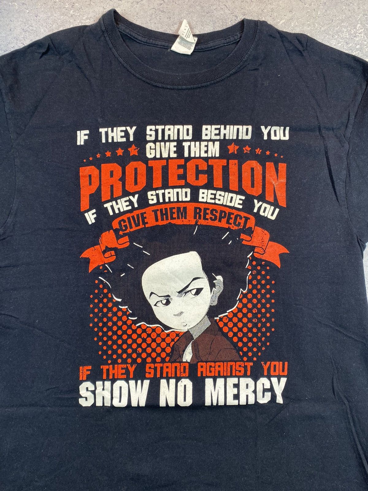 Anime Anima Huey Freeman Black Men’s T-shirt With Big Logo Size L Size US L / EU 52-54 / 3 - 4 Thumbnail