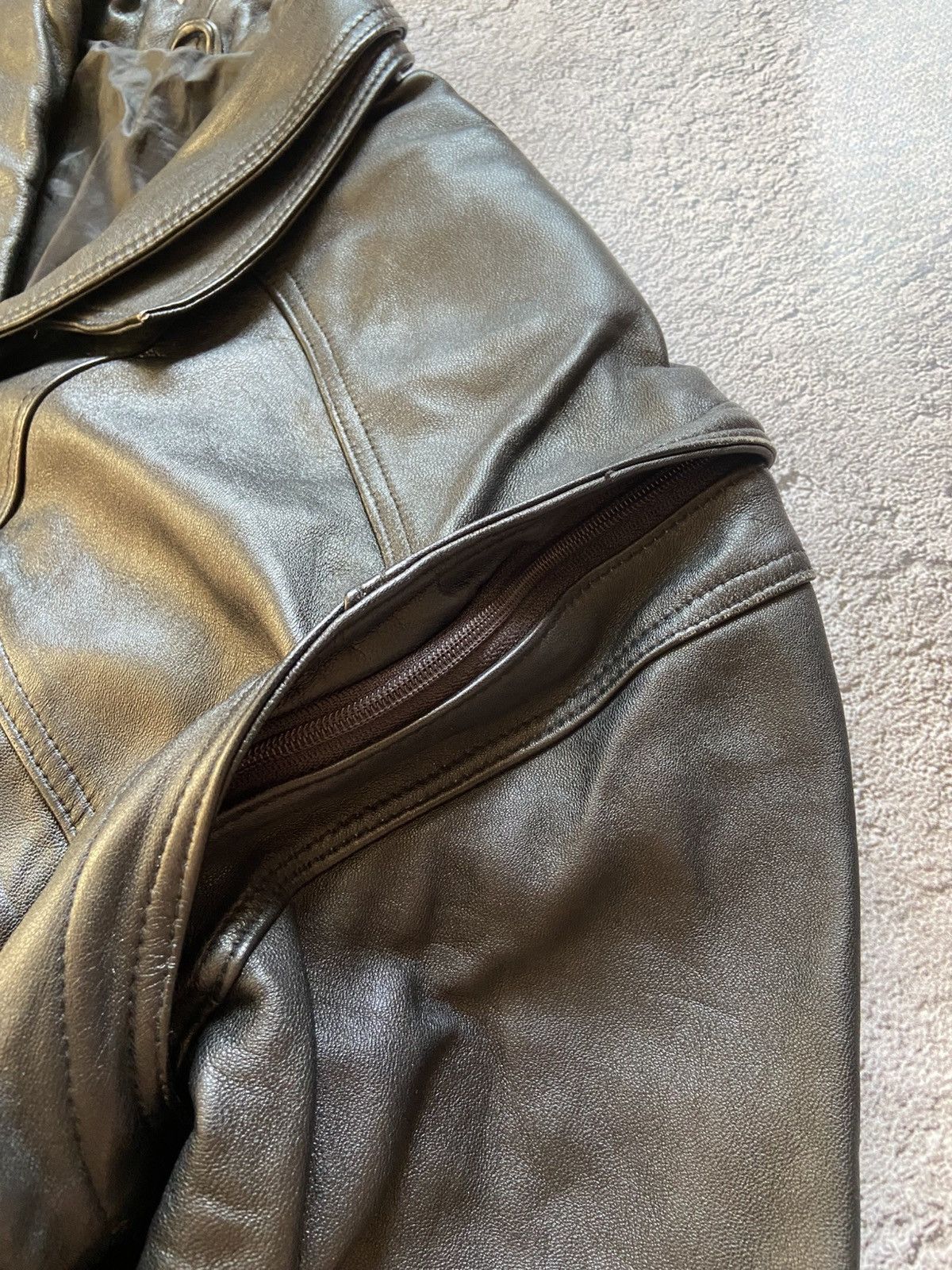 Schott Vintage 90s Schott Style Avant Garde Biker Leather Jacket Size US L / EU 52-54 / 3 - 8 Thumbnail