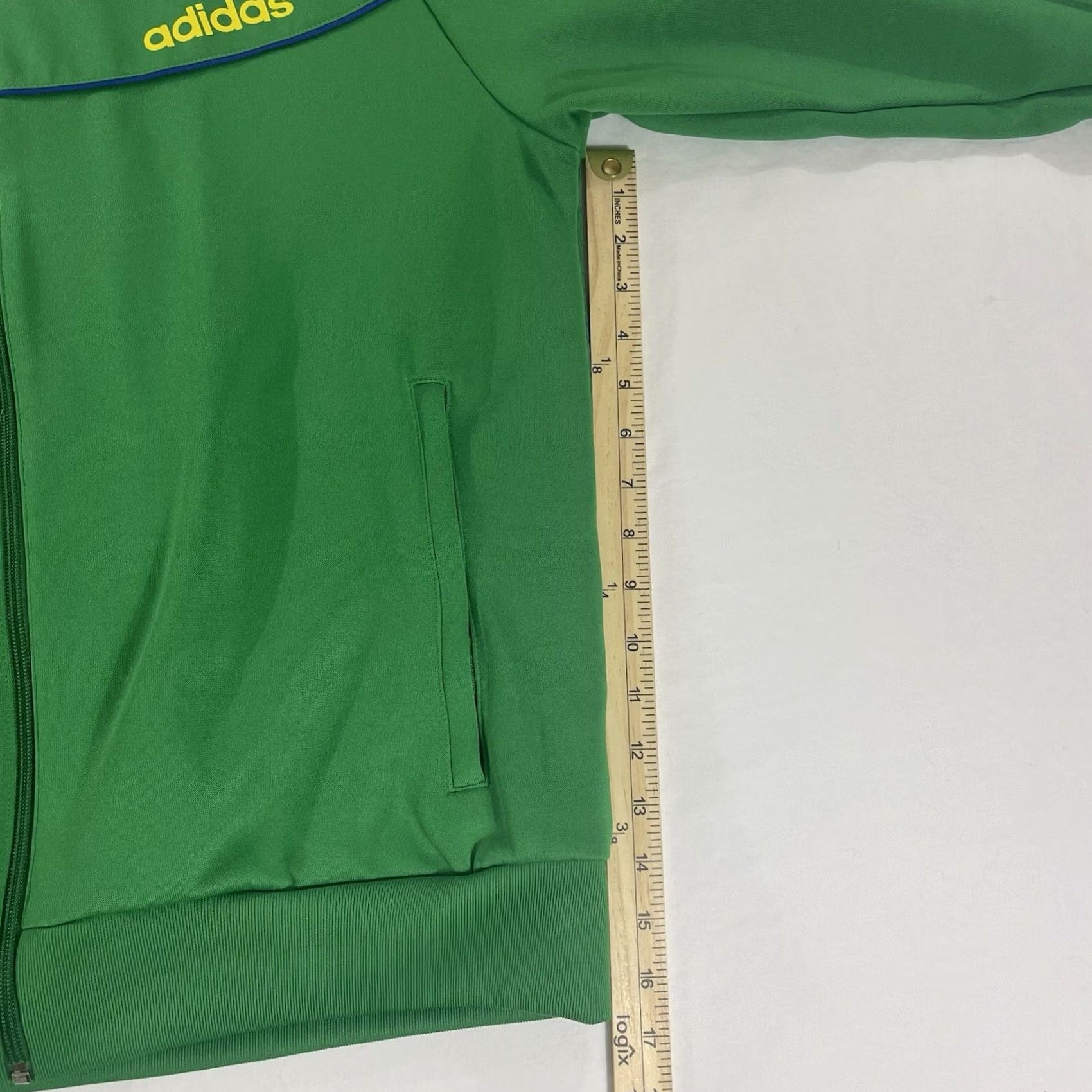 Adidas VINTAGE adidas Brazil Track Jacket Mens L Yellow Soccer Full Zip Pockets 2006 World Cup Germany Brasil Shirt Jacket Men Mens Size US L / EU 52-54 / 3 - 6 Thumbnail