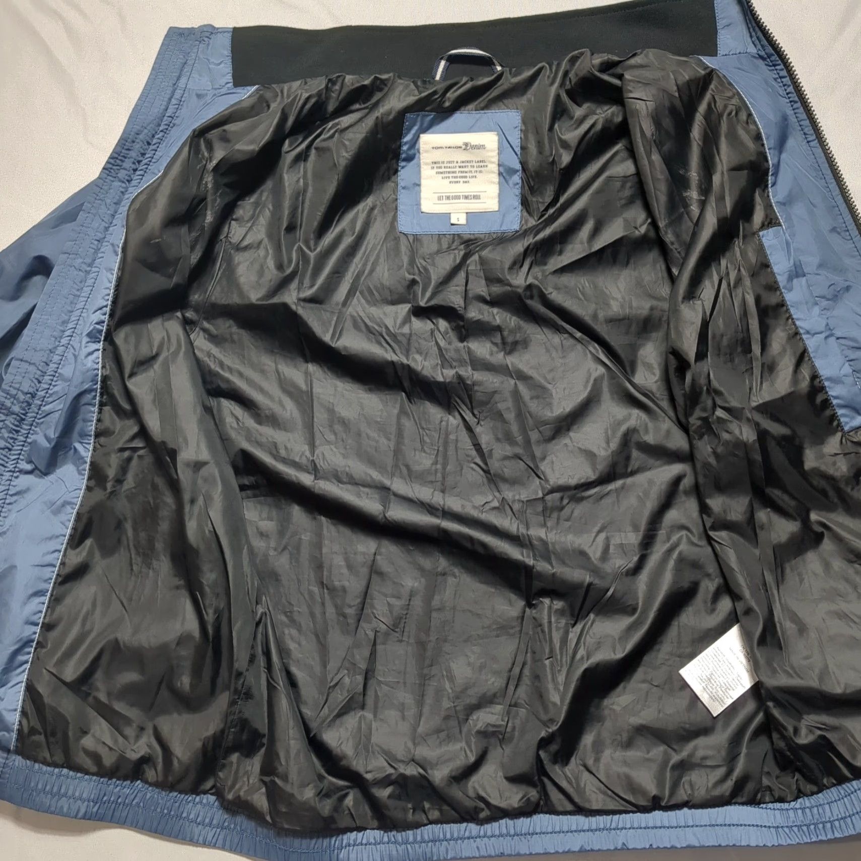 Tom Tailor Tom Tailor Denim Mens Blue Lightweight Bomber Jacket Windbreaker Small EUC Size US S / EU 44-46 / 1 - 3 Thumbnail