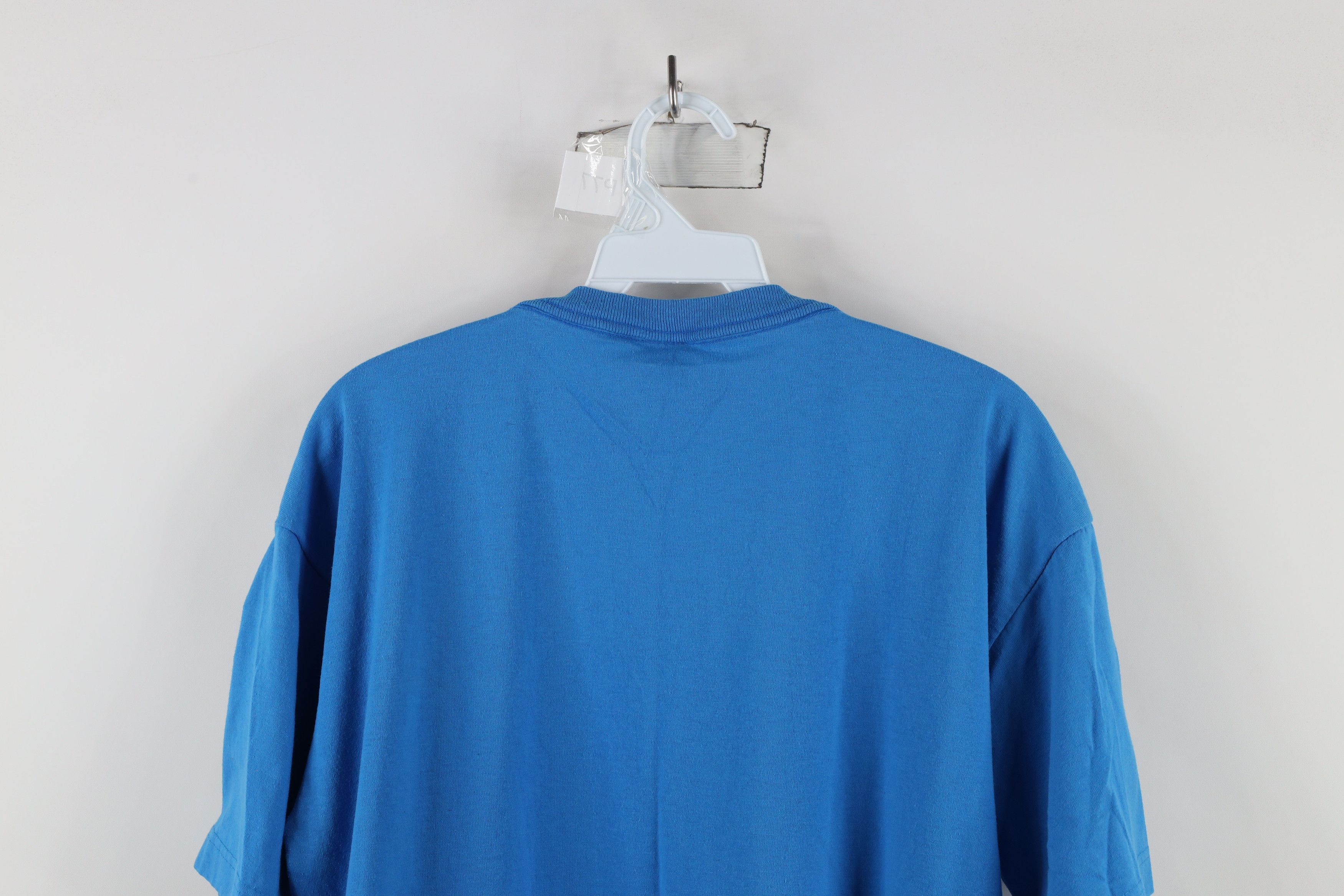 Vintage Vintage 90s Streetwear Short Sleeve Pocket T-Shirt Blue USA Size XXL / US 16-18 / IT 52-54 - 10 Thumbnail