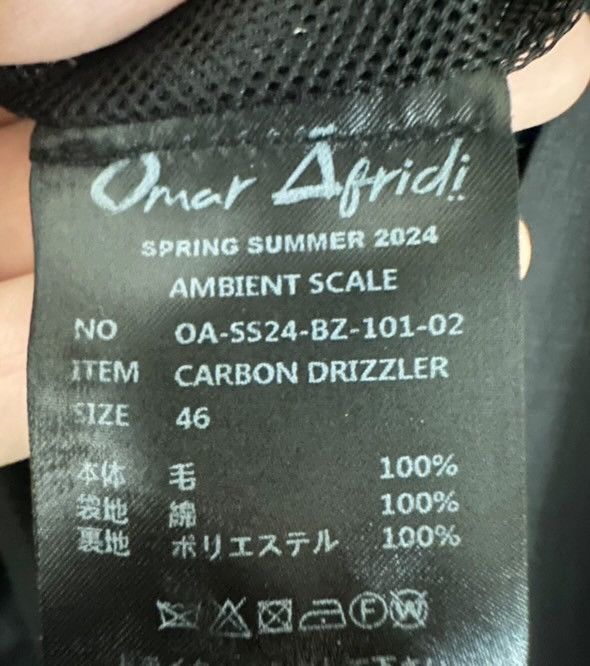 Omar Afridi omar afridi24ss carbon drizzler jacket-2508 Size US S / EU 44-46 / 1 - 4 Thumbnail