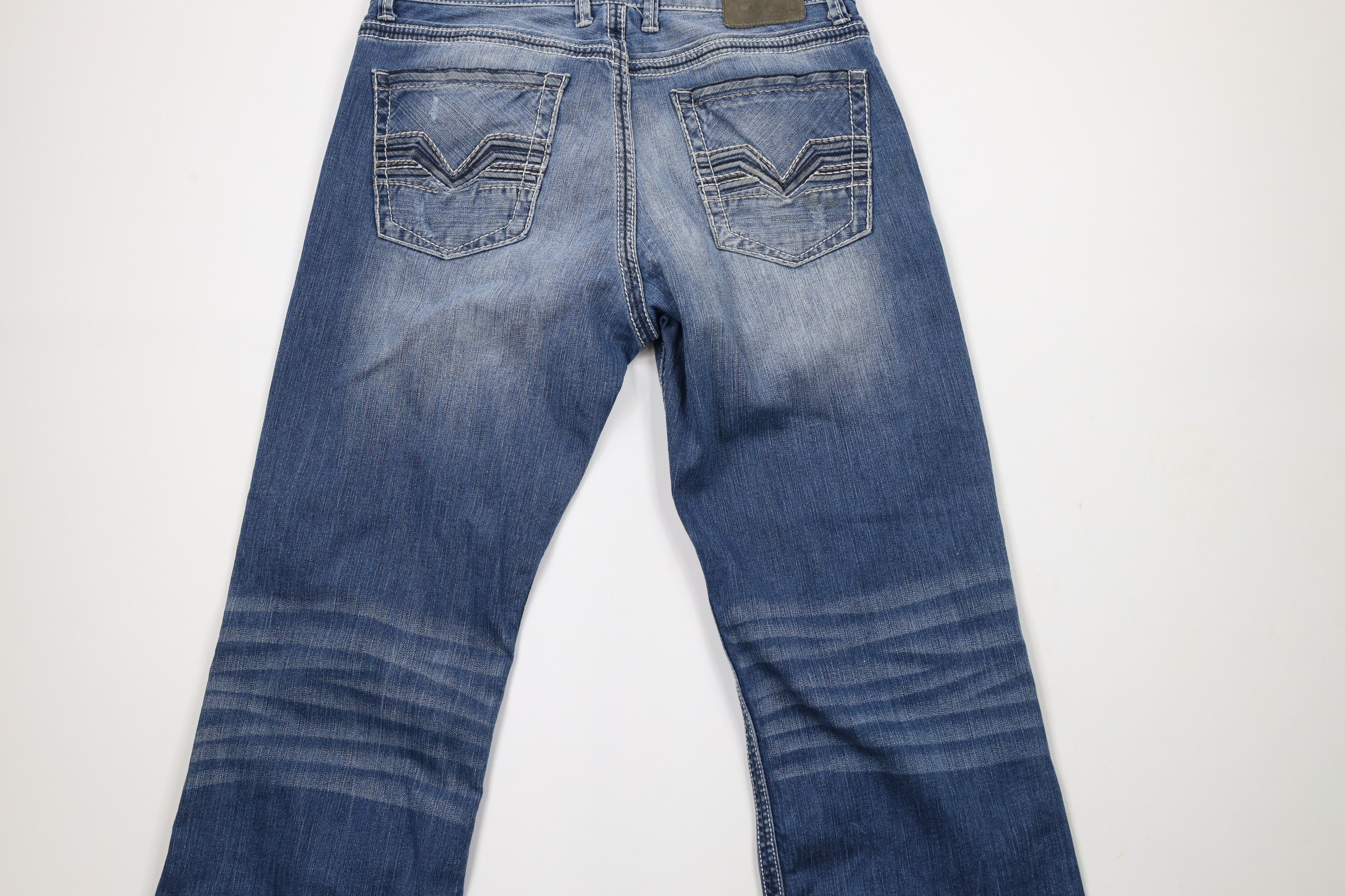 BKE × Vintage Buckle BKE Stitch Stretch Tyler Flared Boot Cut Denim Jeans Size US 34 / EU 50 - 11 Thumbnail