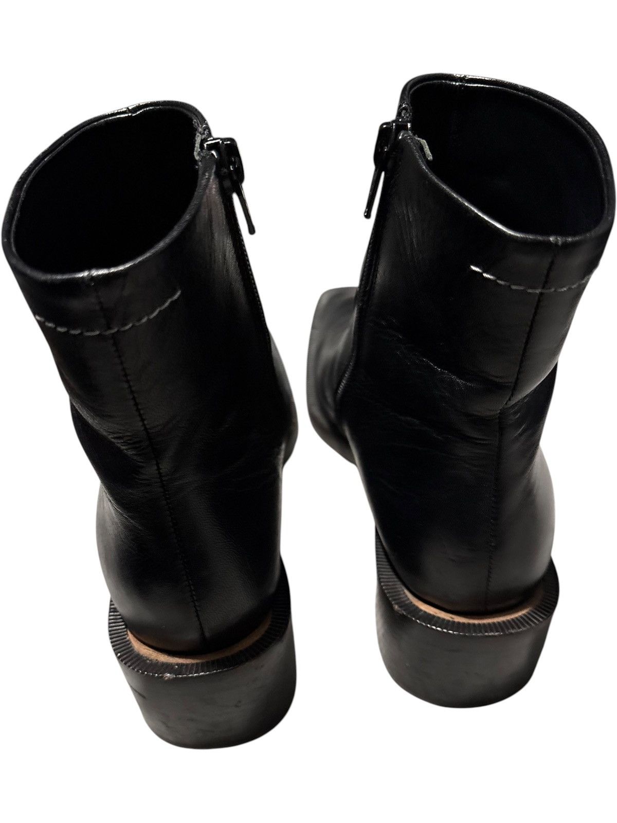 Maison Margiela 6.5 Margiela MM6 Cowboy Boots Ankle Zip Biker moto engineer Size US 6.5 / EU 39-40 - 4 Thumbnail