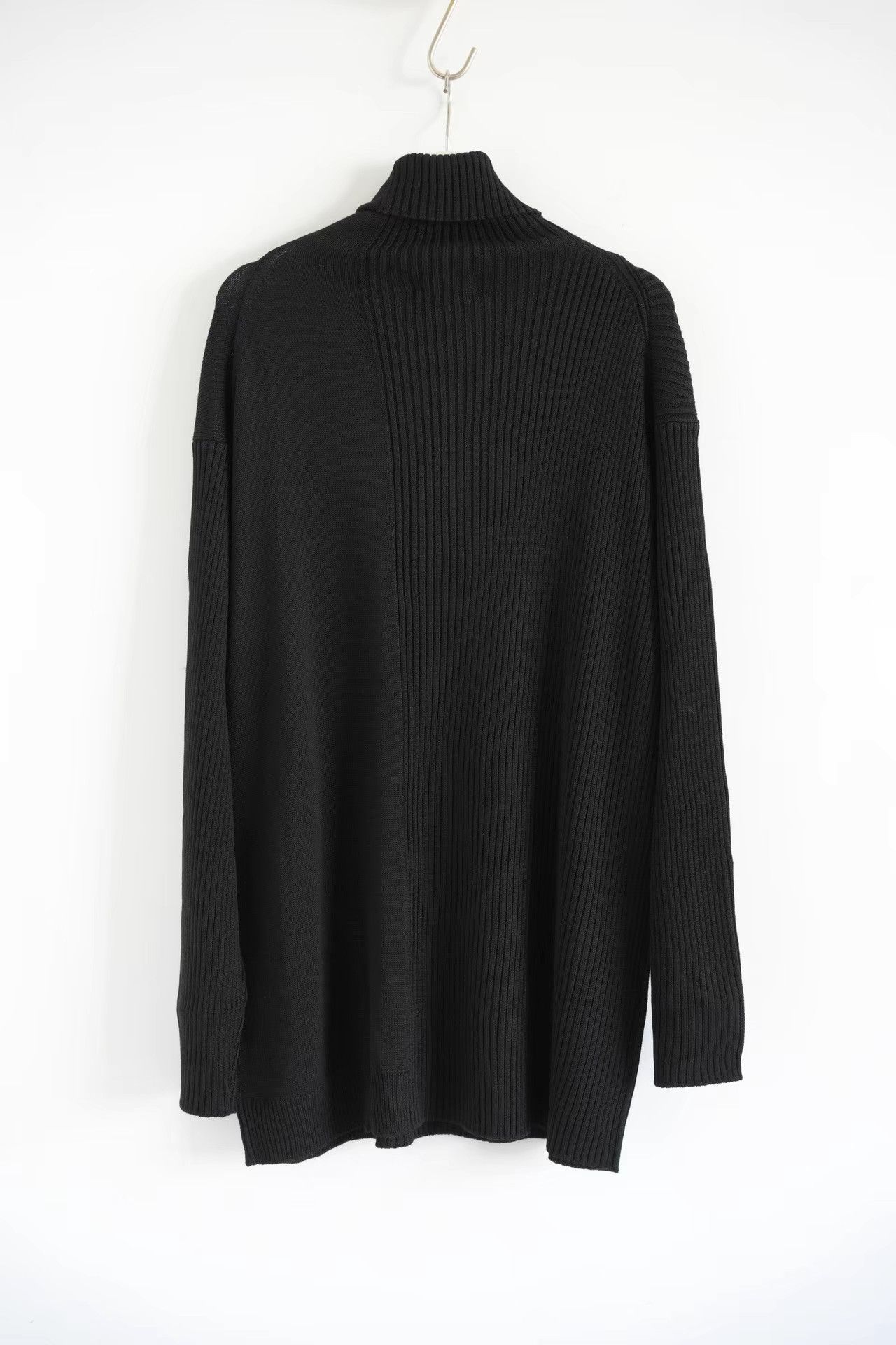 Yohji Yamamoto Yohji Yamamoto 24aw Cable Knit Panel Turtleneck Sweater K4 Size US L / EU 52-54 / 3 - 2 Thumbnail