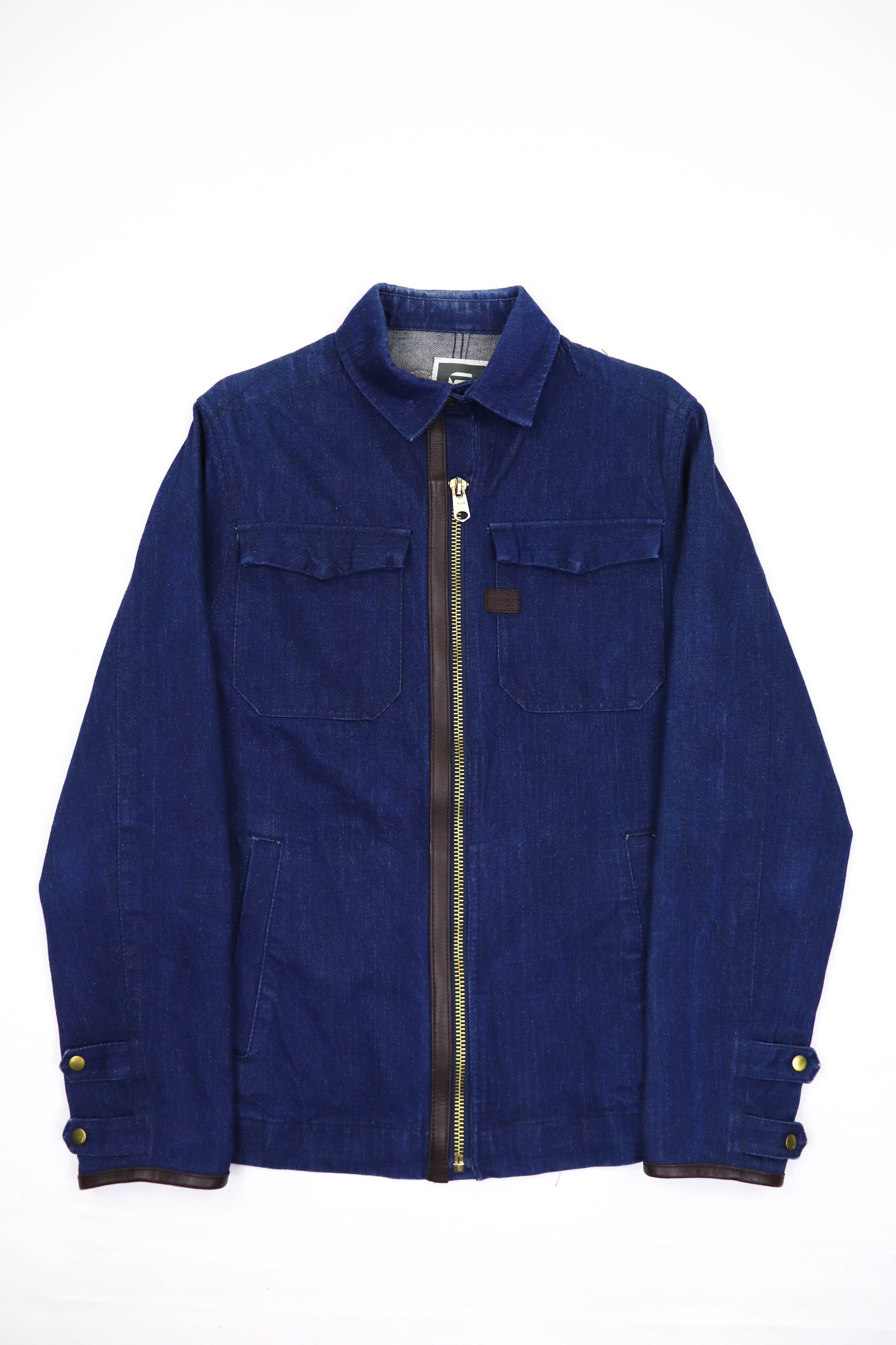 G-Star G-Star Raw Denim Oregon Zip Overshirt LS French Chore Jacket Size US S / EU 44-46 / 1 - 1 Thumbnail