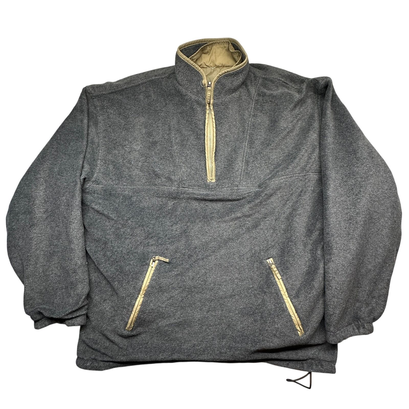 Old Navy VTG Old Navy 1/4 Zip Reversible Fleece Jacket Mens XXL Gray Size US XXL / EU 58 / 5 - 1 Thumbnail