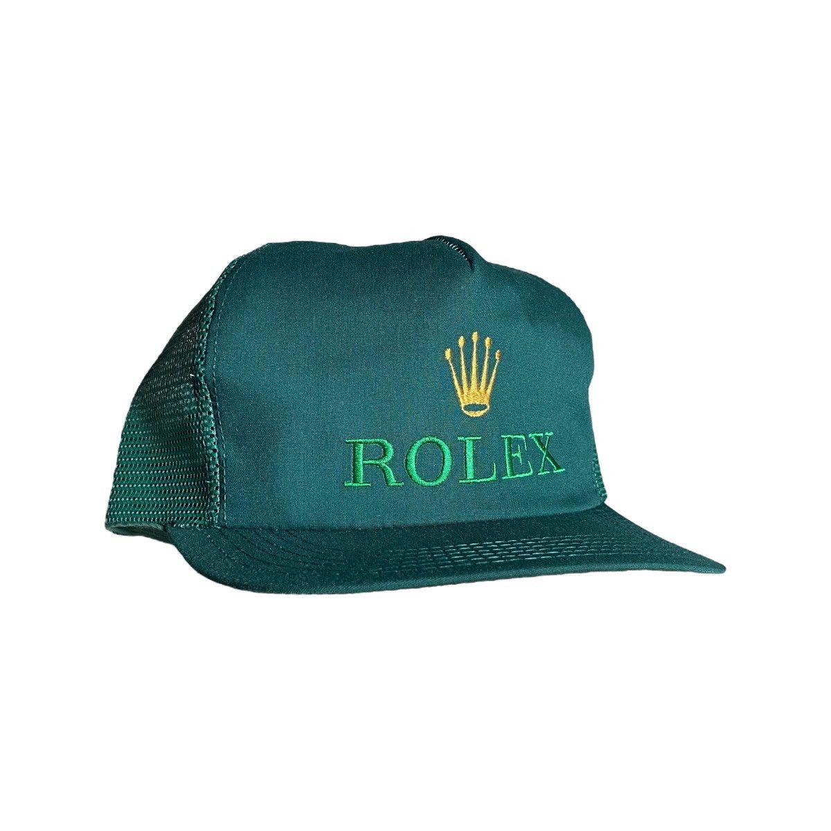 Vintage Vintage 90s Rolex Embroidery Logo U.S.A Trucker Cap | Grailed