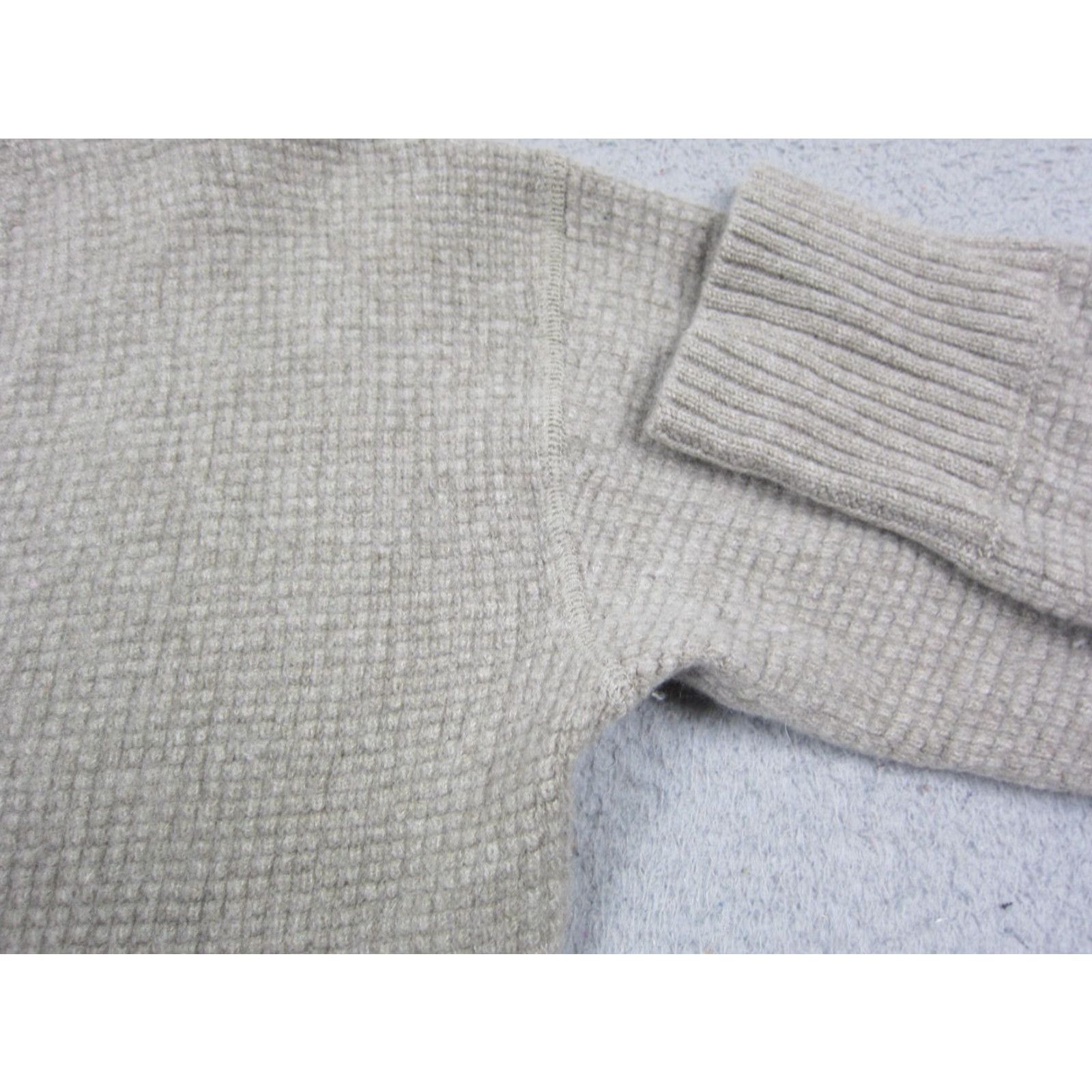 J.Crew J.CREW Sweater Womens M Green 100% Cashmere V-Neck Cropped 90s Vintage Cropped Pullover Shirt Women Size M / US 6-8 / IT 42-44 - 4 Thumbnail