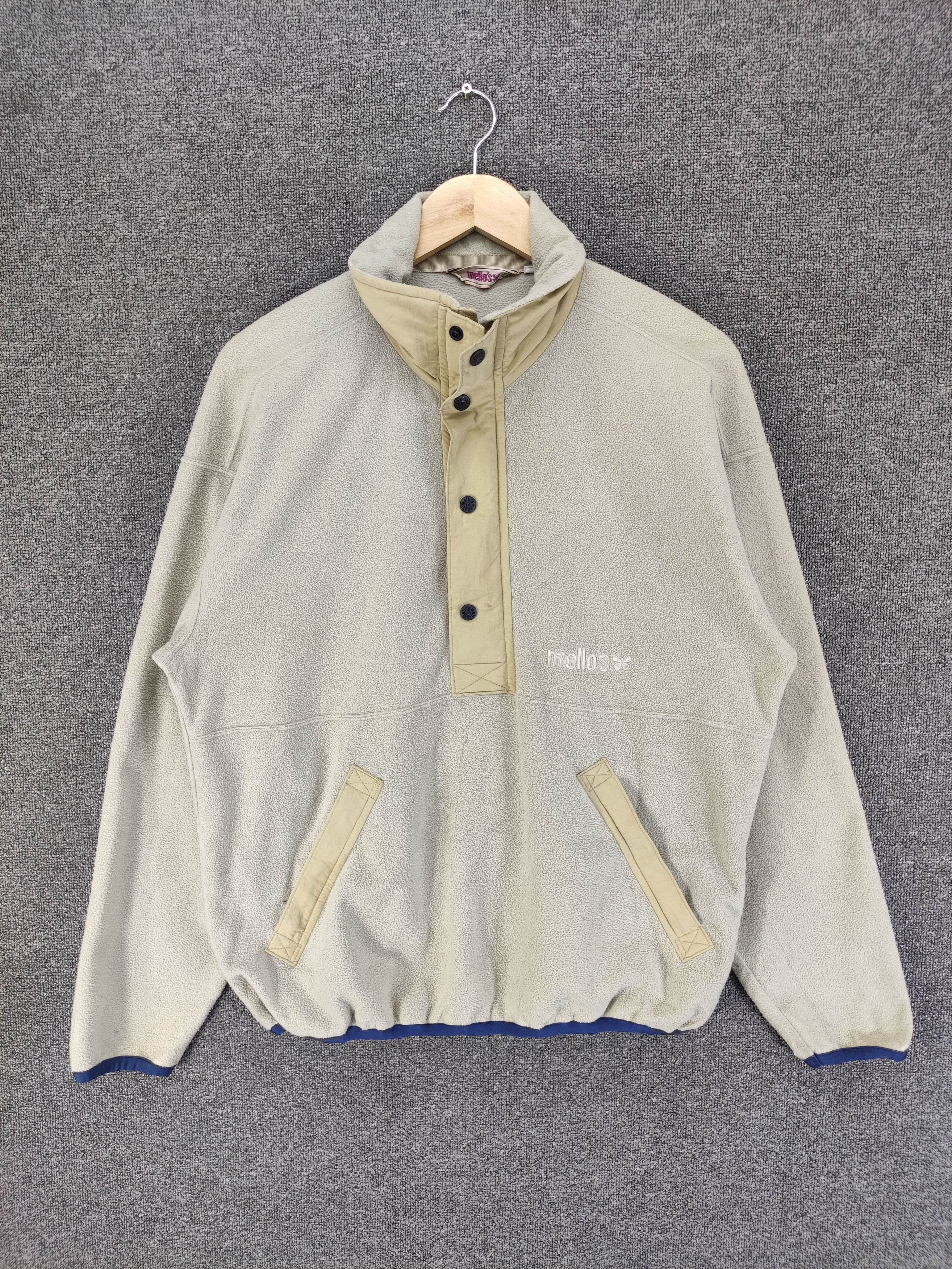 Polartec Vintage Mello's Fleece Sweater Half Snap Button Size US L / EU 52-54 / 3 - 1 Thumbnail