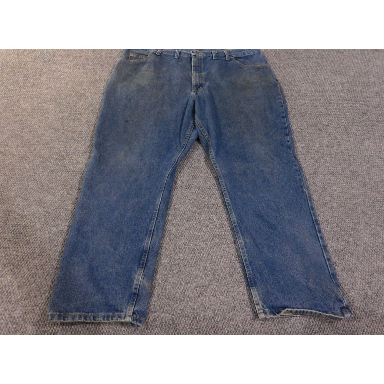 Wrangler VINTAGE Wrangler Jeans Mens 44x30 Blue Relaxed Fit 9760WDR Classic Denim Workwear Pants Size US 44 / EU 60 - 2 Thumbnail