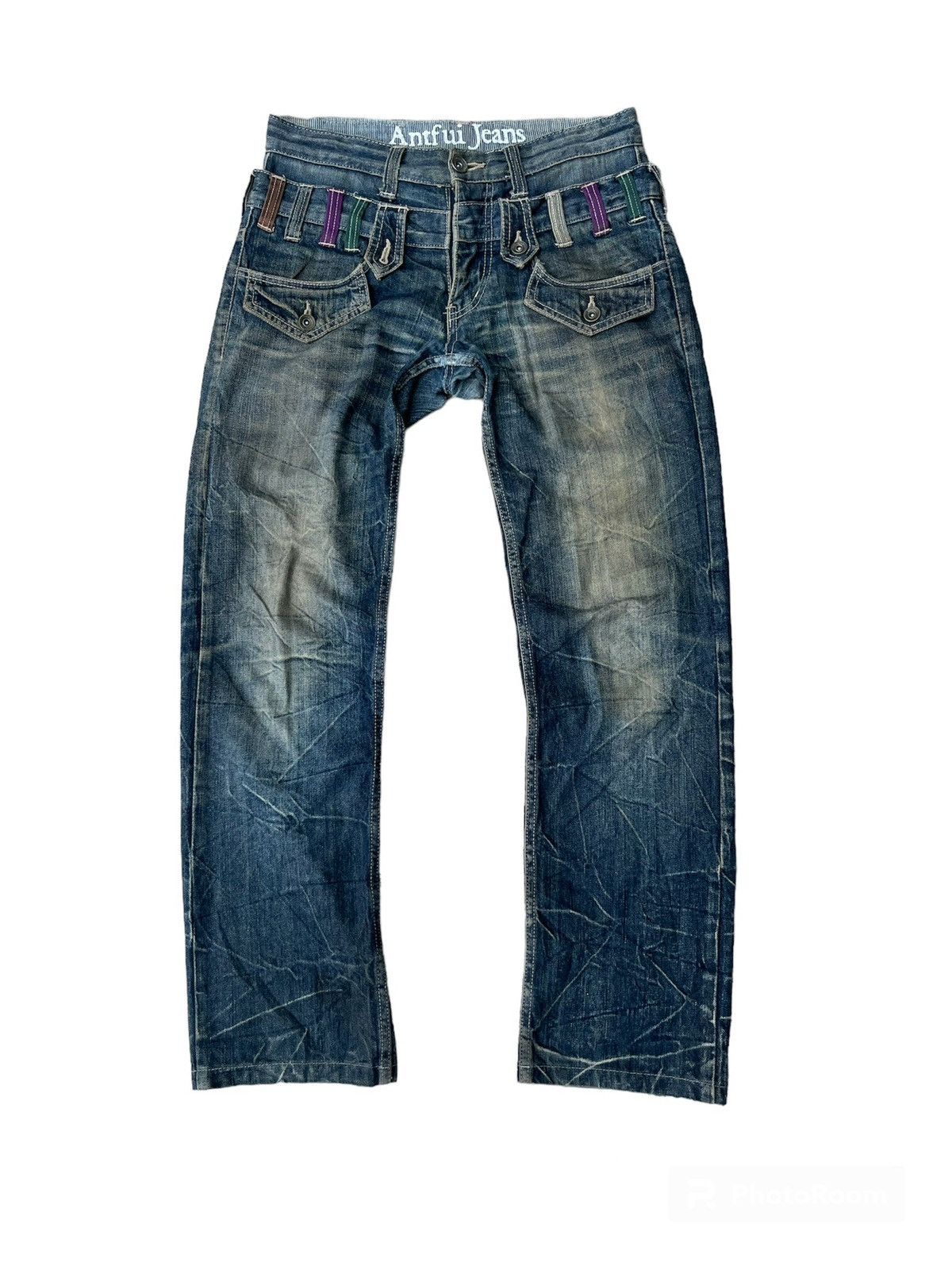 Japanese Brand Rare Antfui Jeans Double Waist Denim Size US 30 / EU 46 - 1 Thumbnail