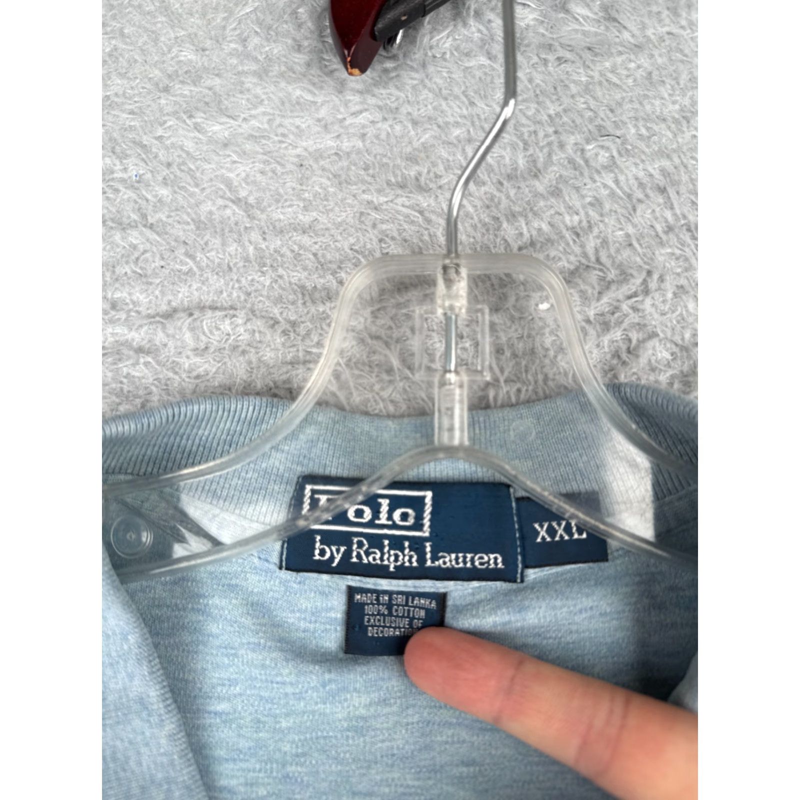 Ralph Lauren VINTAGE Ralph Lauren Polo Shirt 2XL Blue Short Sleeve Cotton 80s Golf Mens Size US XXL / EU 58 / 5 - 7 Thumbnail