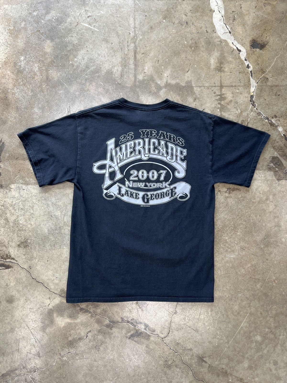 Harley Davidson × Vintage Vintage 2007 Y2K Americade Lake George Motorcycle Tee Large Size US L / EU 52-54 / 3 - 5 Thumbnail