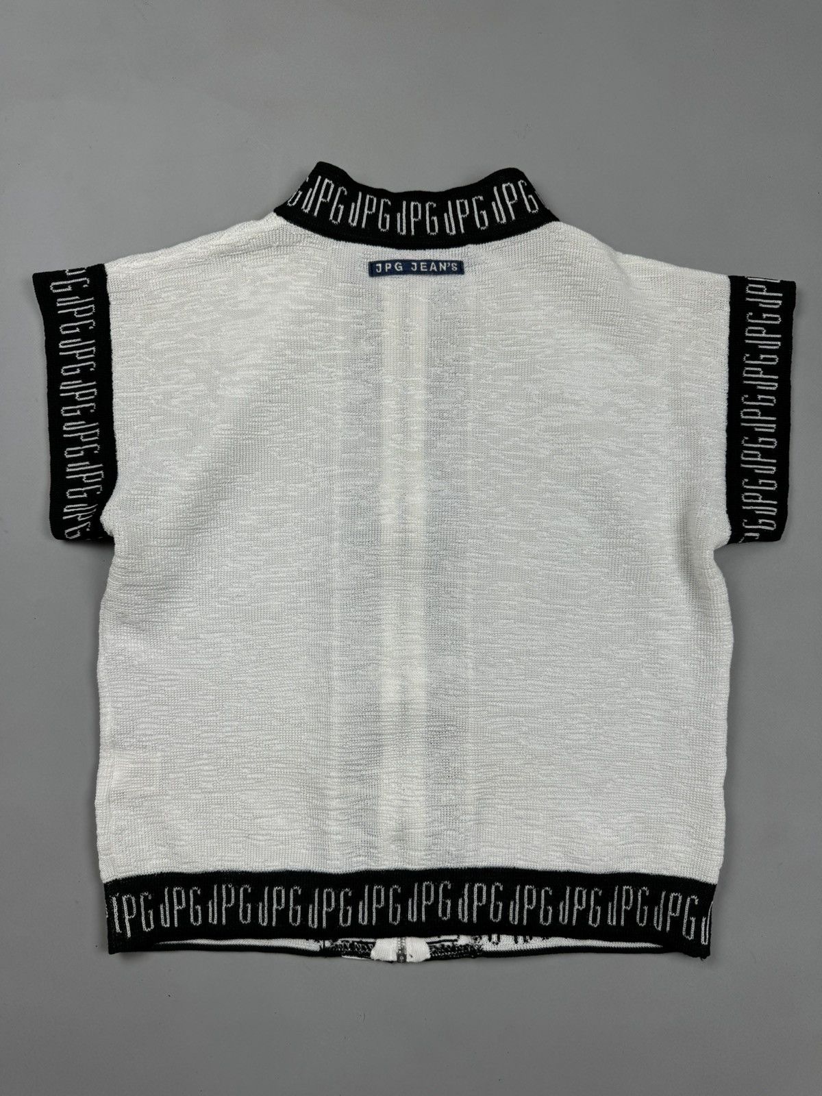 Jean Paul Gaultier Jean Paul Gaultier Vintage Monogram Knit Zip Top Size 48 Size XL / US 12-14 / IT 48-50 - 7 Thumbnail
