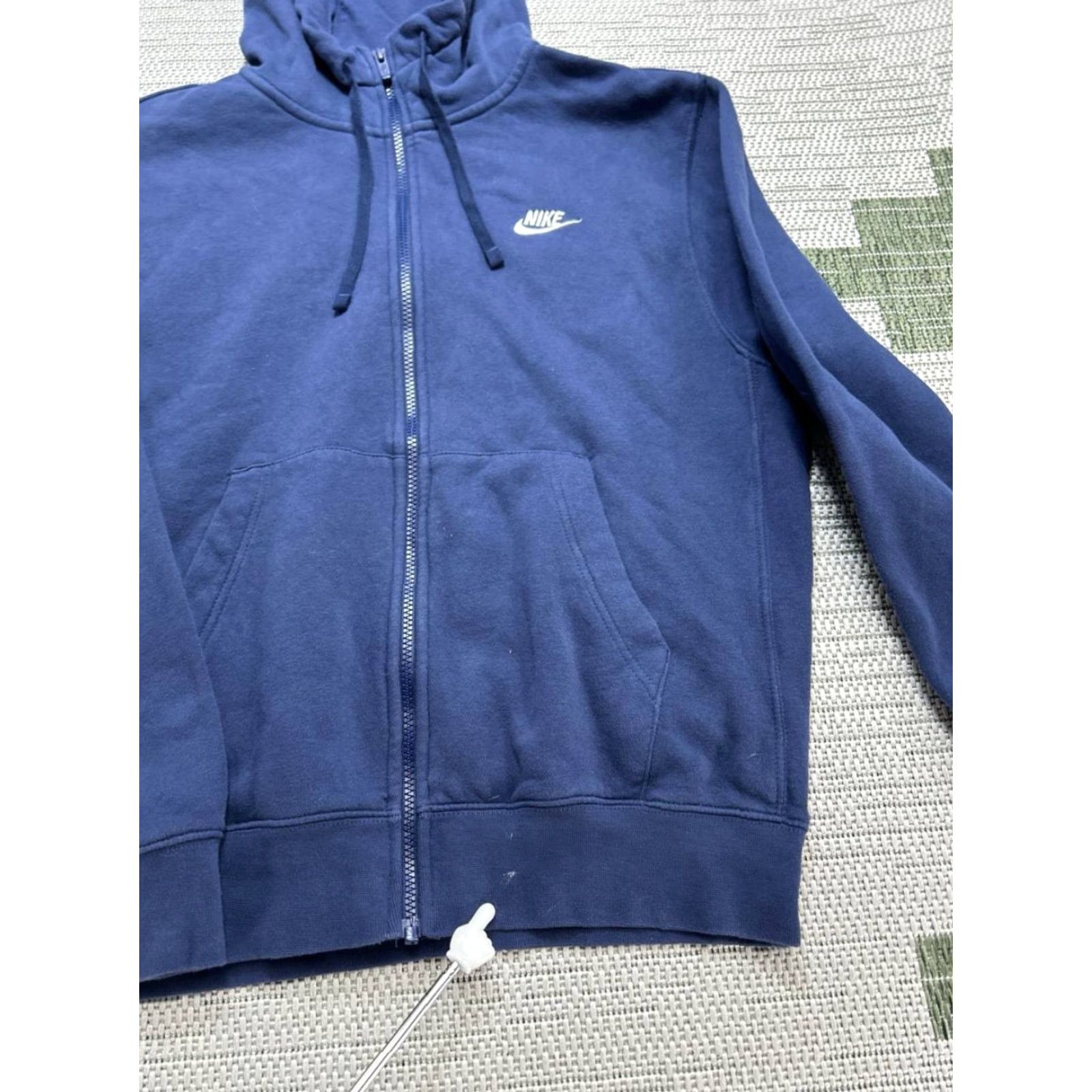 Nike Nike Hoodie Mens Medium Blue Cotton Blend Full Zip Crew Neck Sportswear Fleece Hooded GYM & Training Winter Fall Spring Regular Color Blue Mens Size US M / EU 48-50 / 2 - 4 Thumbnail