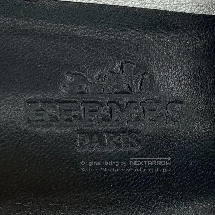 Hermes Hermes Silver goat leather casual flat back slipper| Size US 5.5 / IT 35.5 - 7 Thumbnail