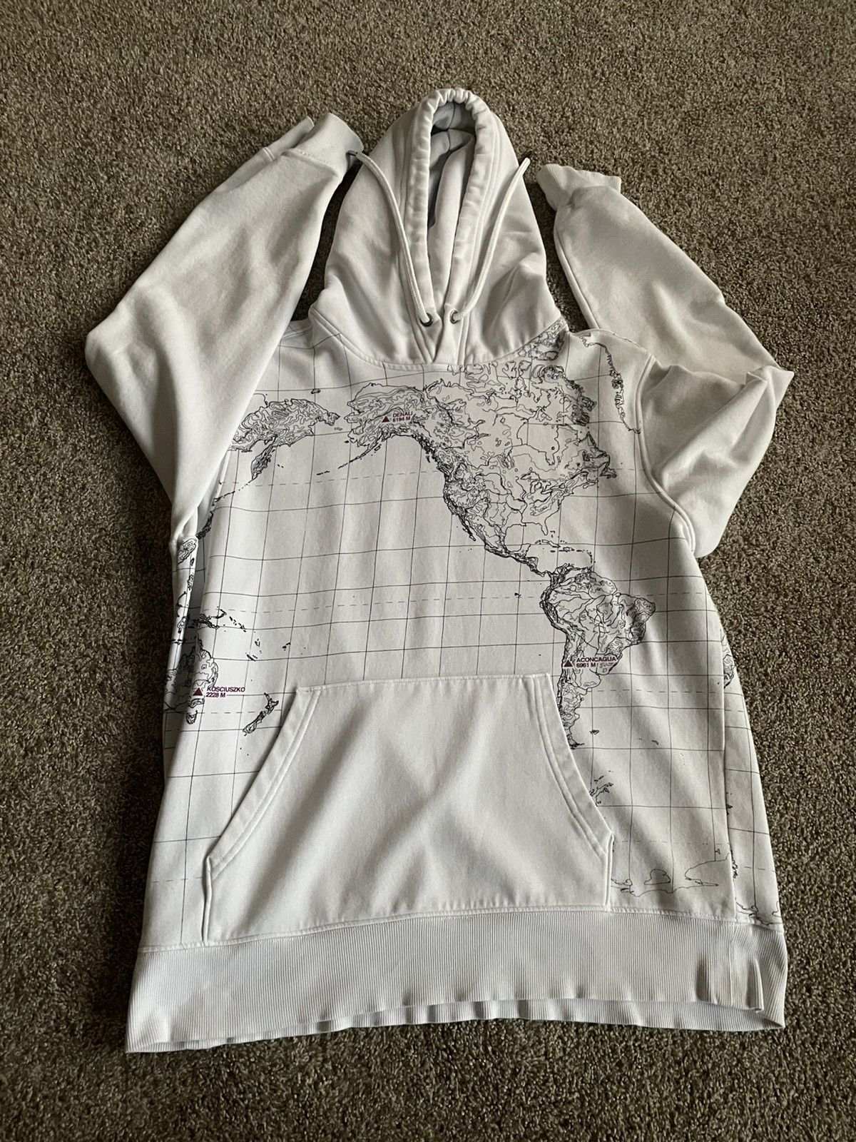 The North Face North Face Map Hoodie White L Size US L / EU 52-54 / 3 - 2 Thumbnail