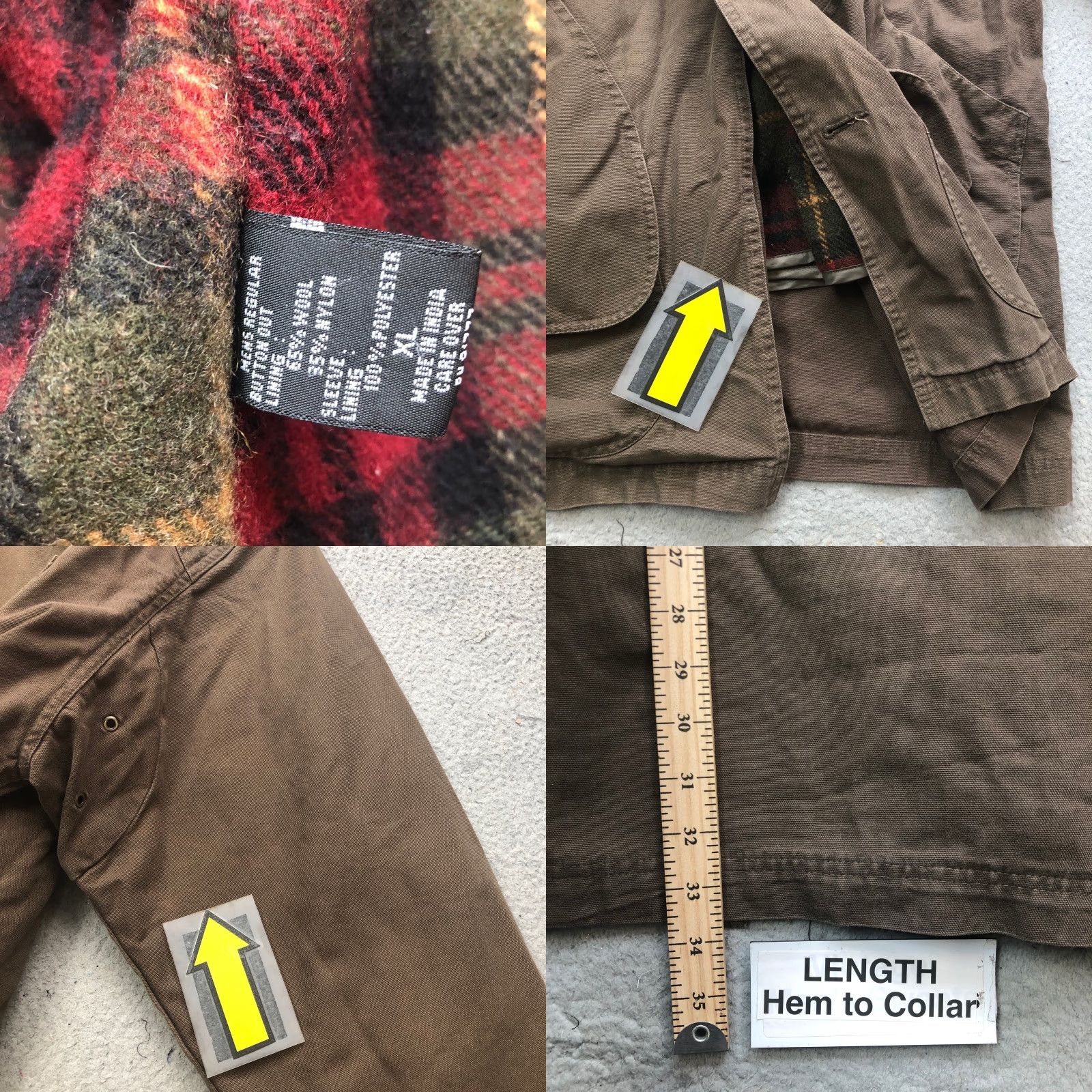 Vintage VINTAGE Woodlake Coat Jacket Mens XL Brown Wool Blend Lining Canvas Barn Coat Overcoat Size US XL / EU 56 / 4 - 8 Thumbnail